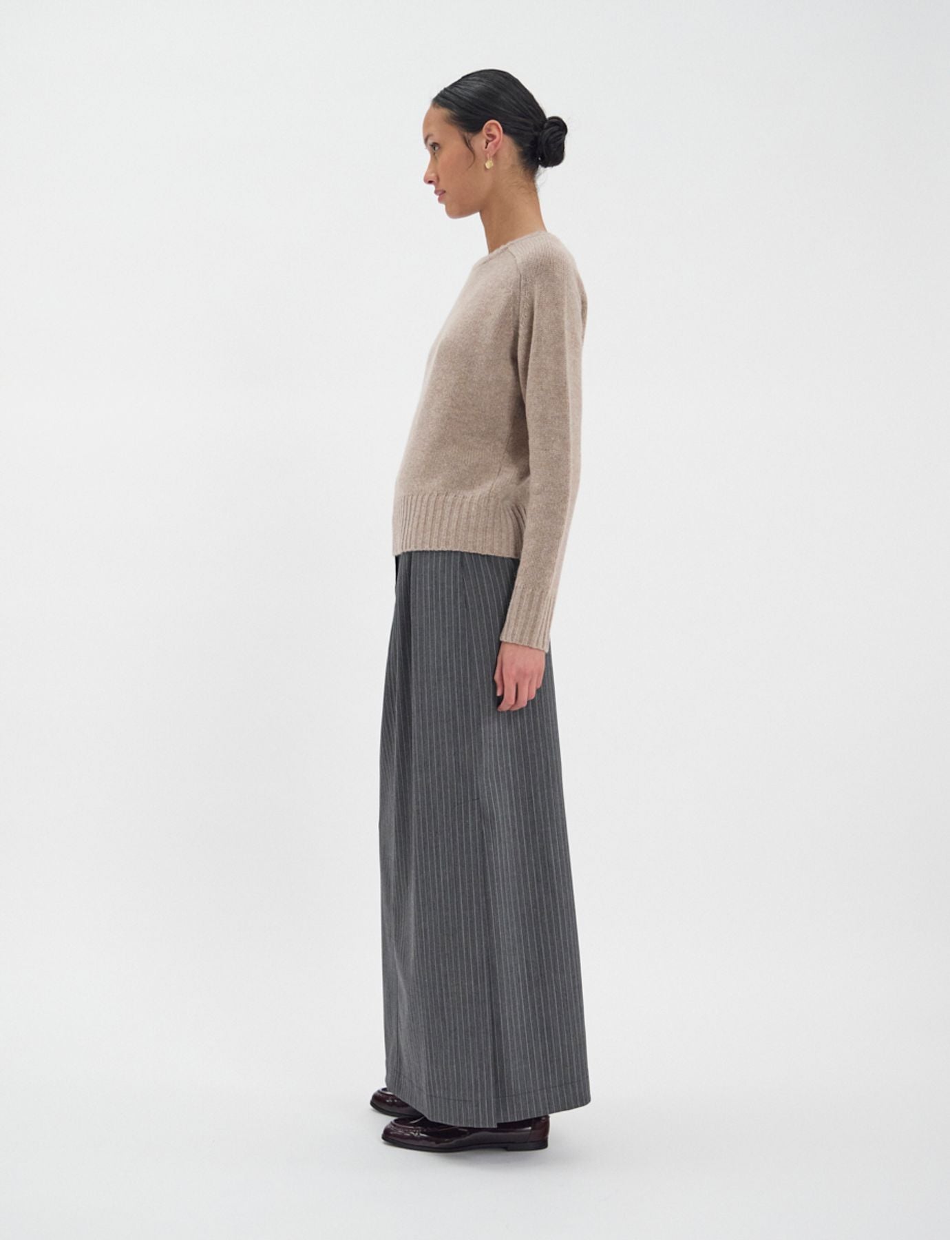 Arthur Pullover aus Wolle und Kaschmir in Beige