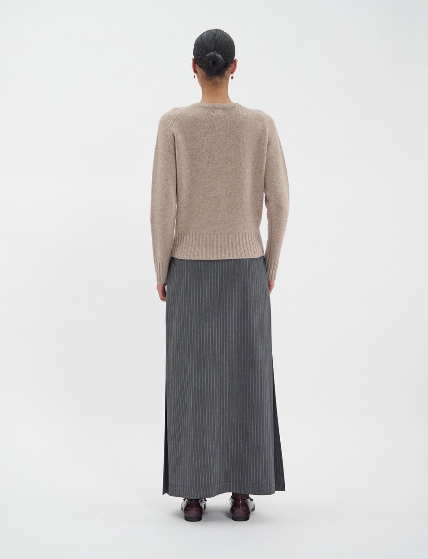 Arthur Pullover aus Wolle und Kaschmir in Beige