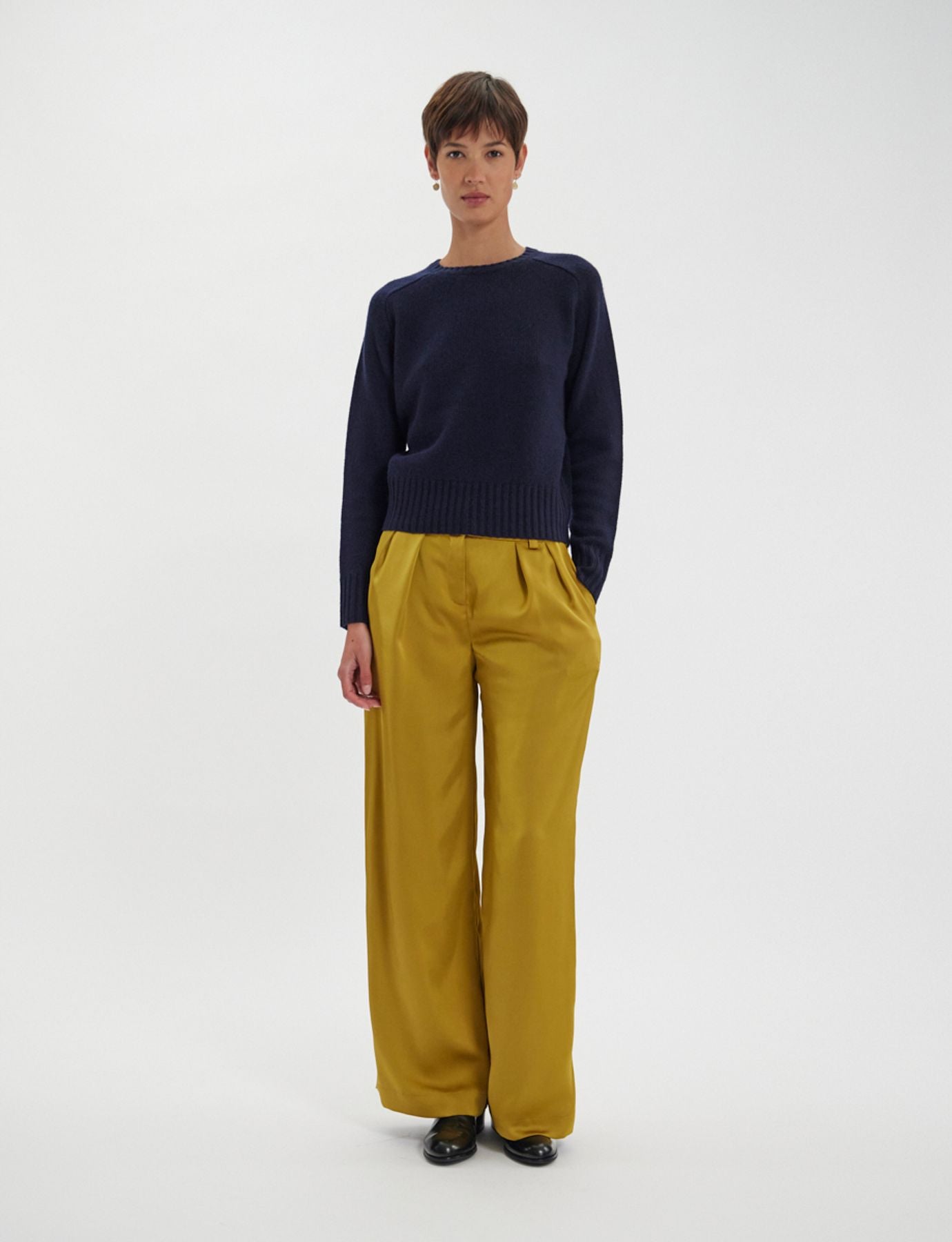 Arthur Pullover aus Wolle und Kaschmir in Marine