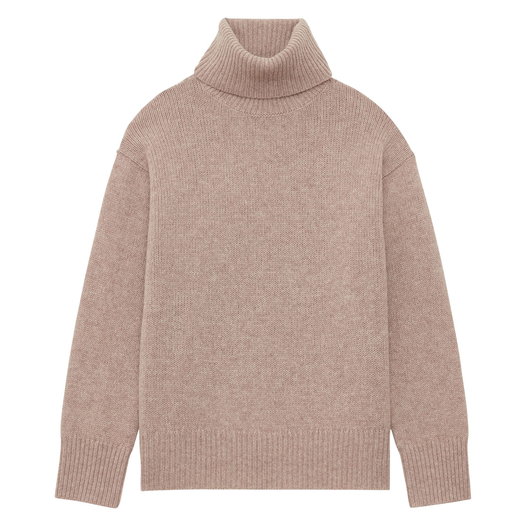 Aiden Rollkragenpullover aus Wolle und Kaschmir in Beige