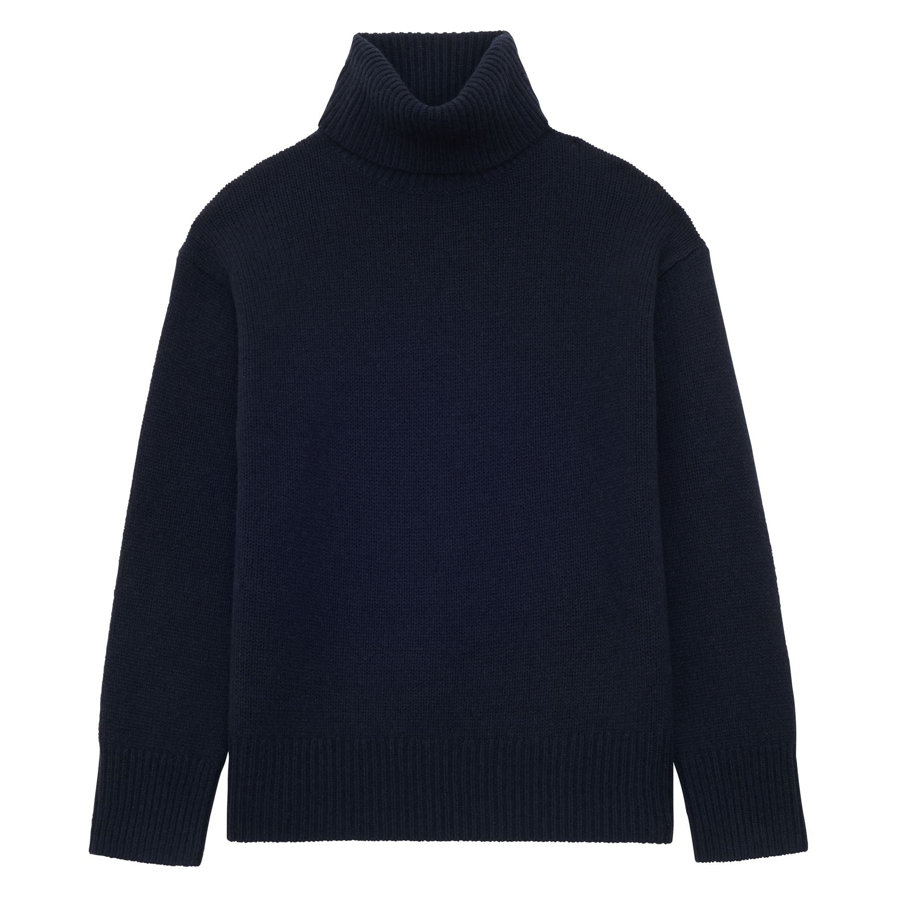 Aiden Rollkragenpullover aus Wolle und Kaschmir Navy Blue