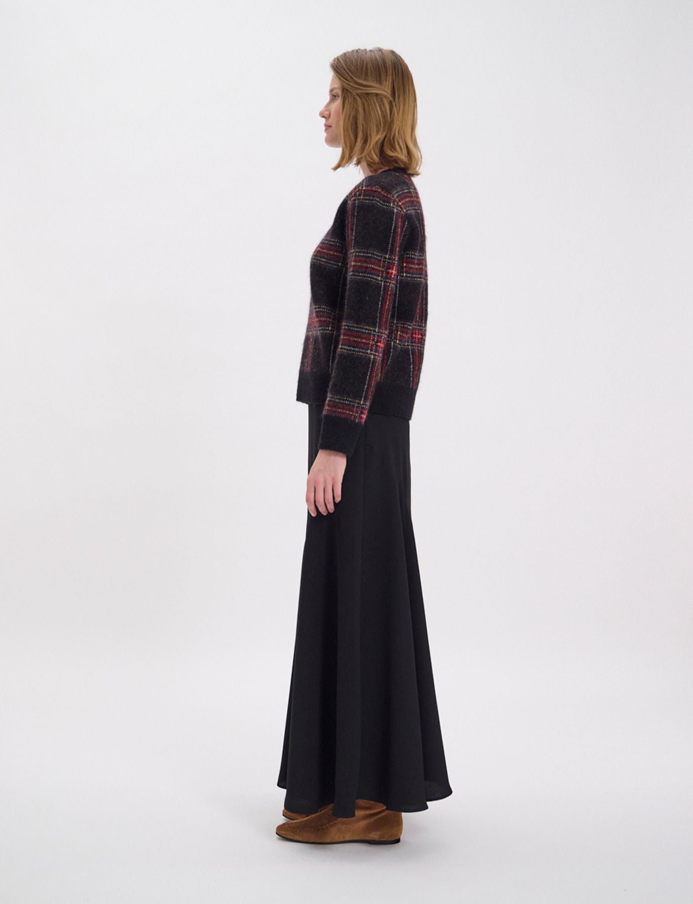 Pull Ulysse motif jacquard noir