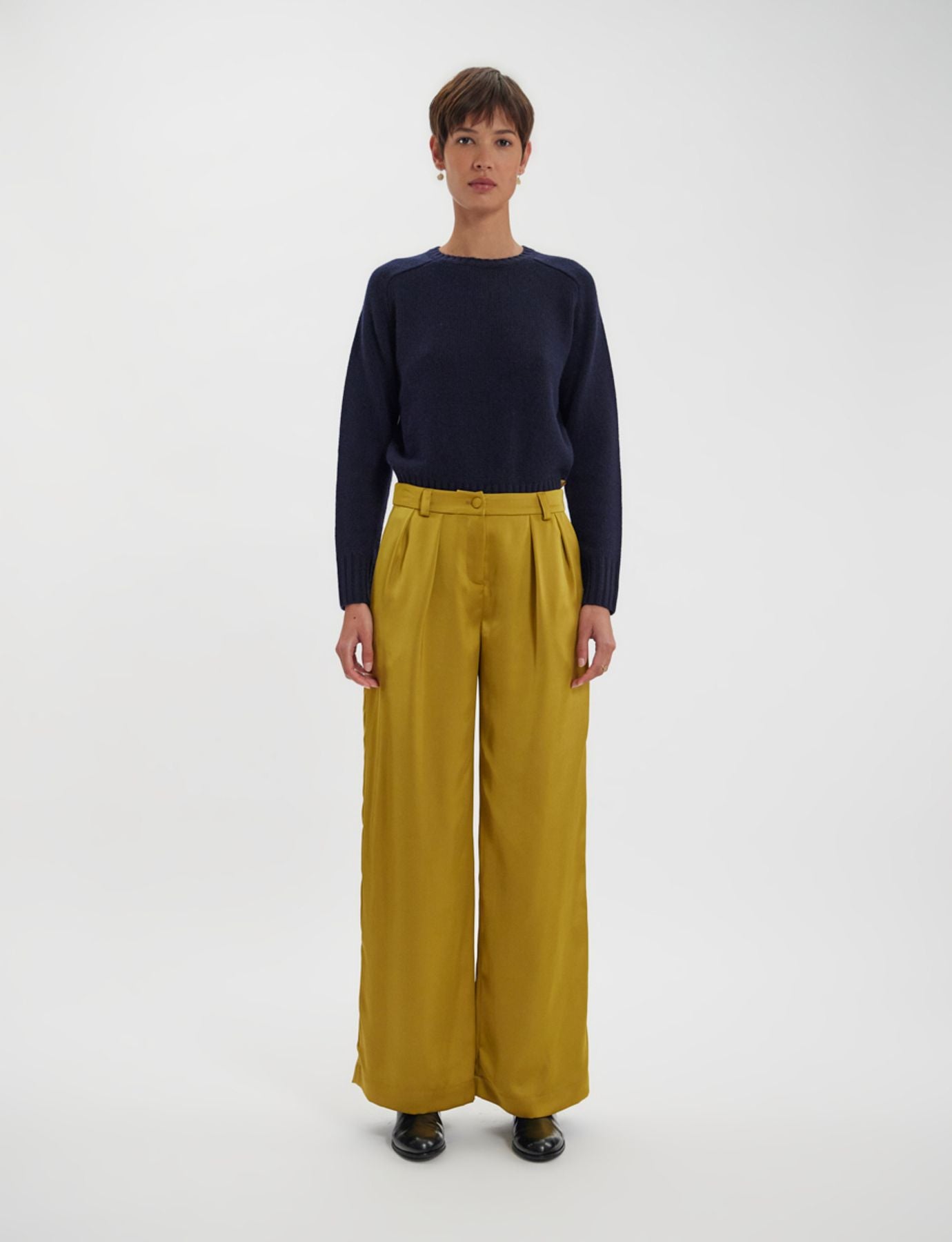 Luciano mustard trousers