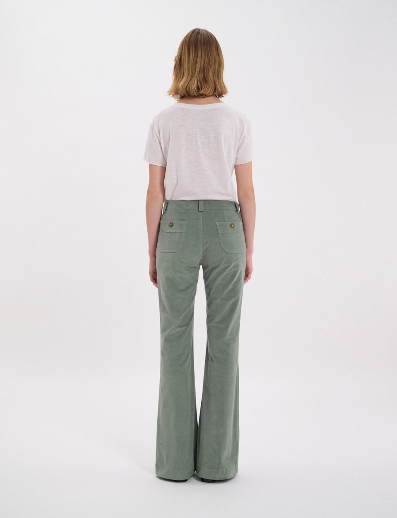 Pantalon Charlotte Vert-amande