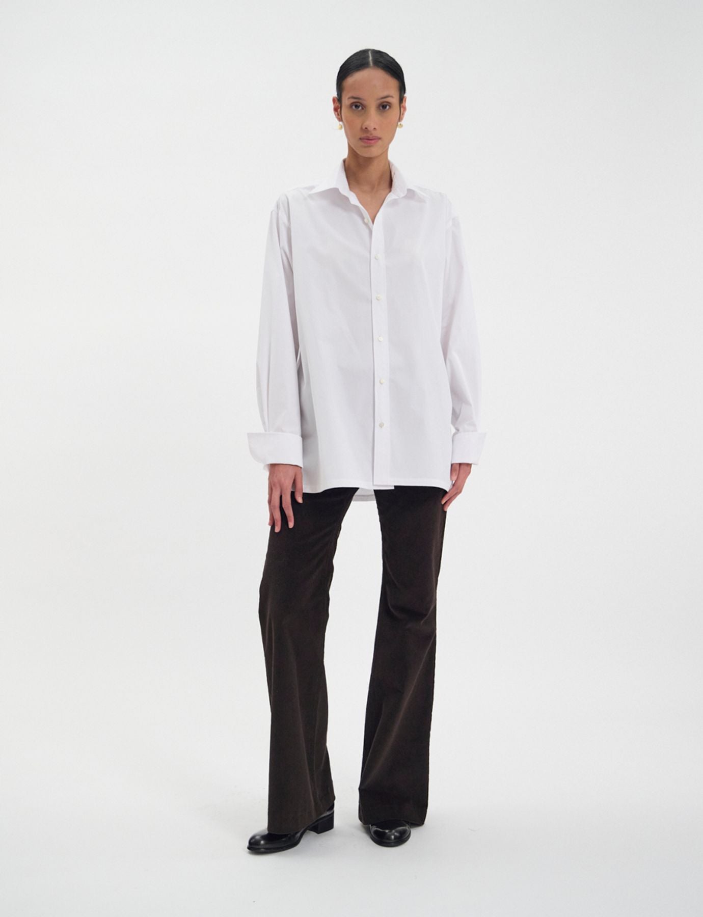 Camisa de algodón Nova blanca