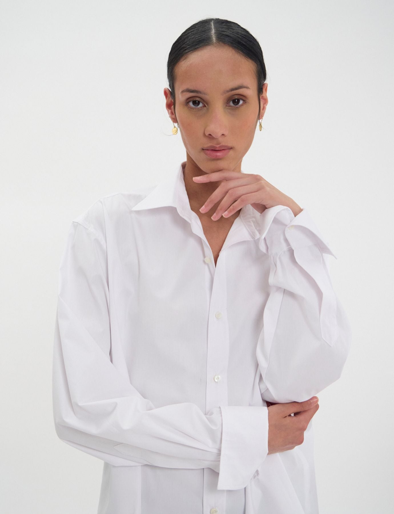 Camisa de algodón Nova blanca