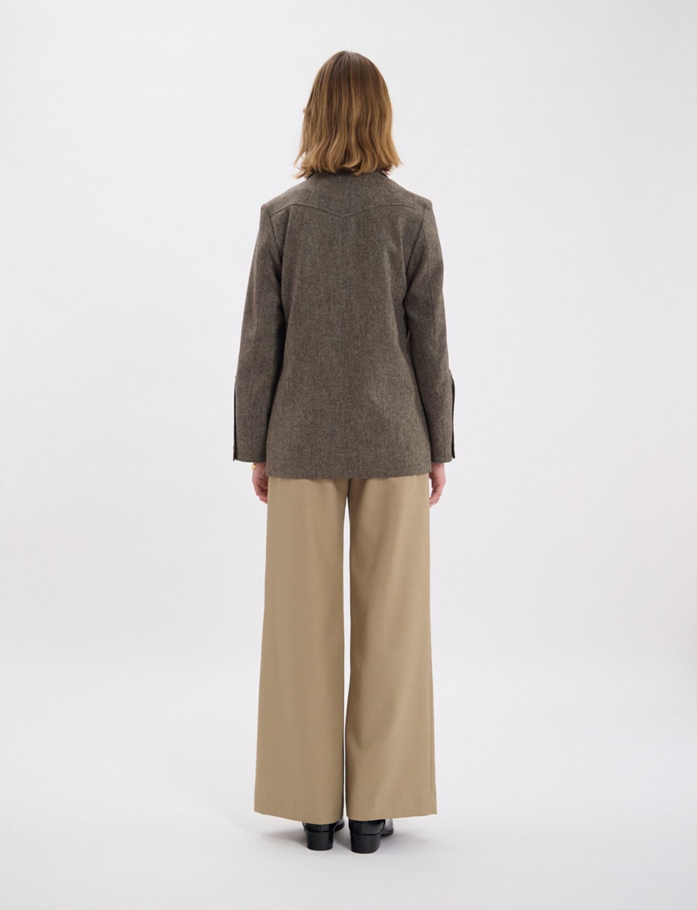 Jil mottled green wool jacket