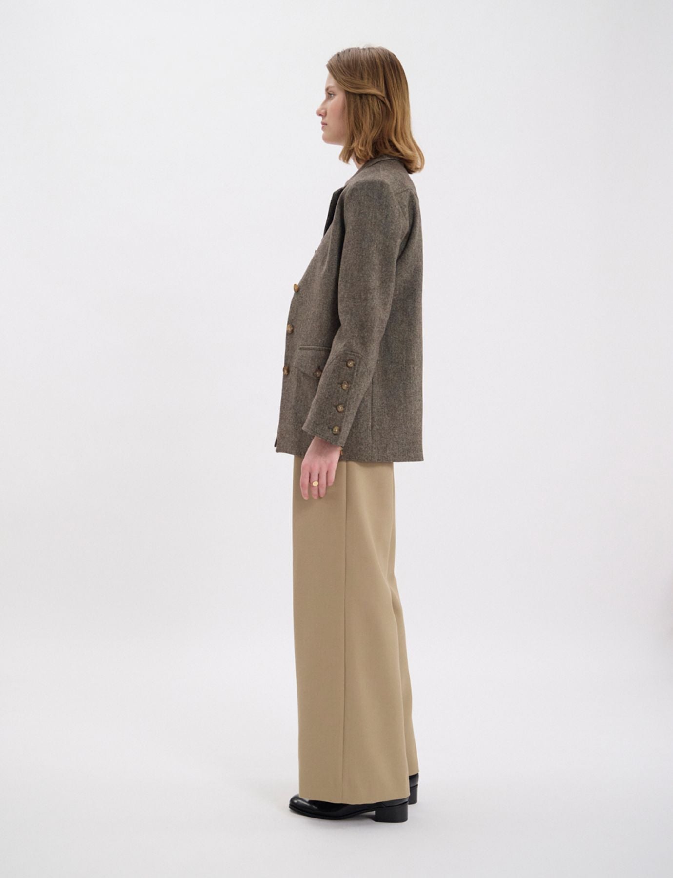 Jil mottled green wool jacket