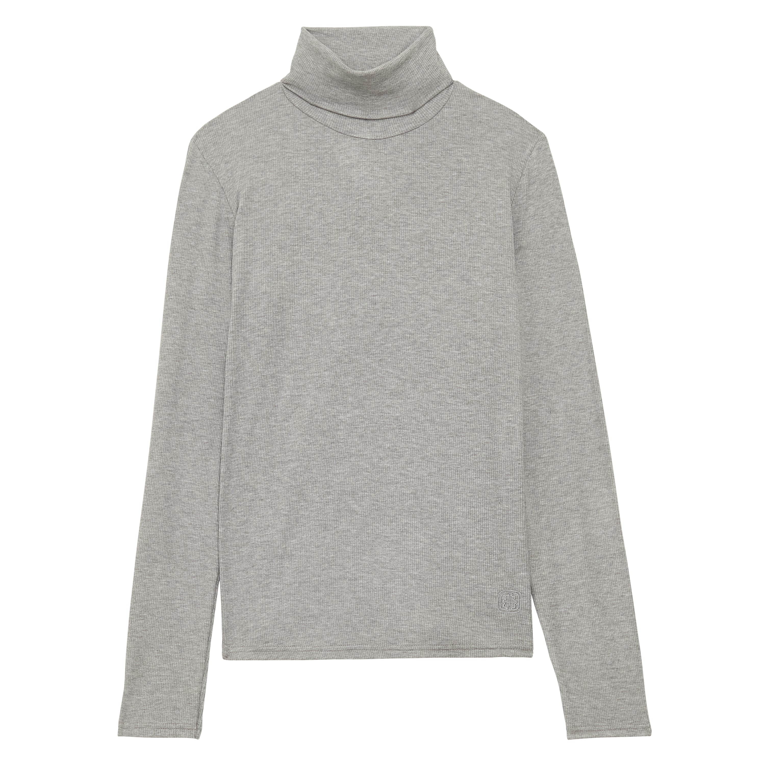Camiseta gris de cuello alto Matthieu