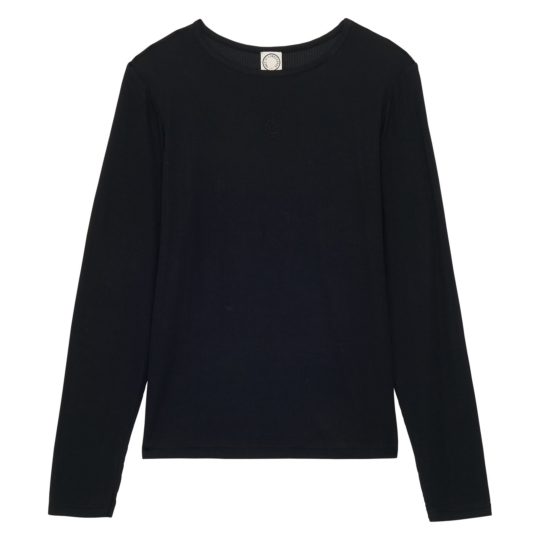 Cindy black long-sleeved T-shirt