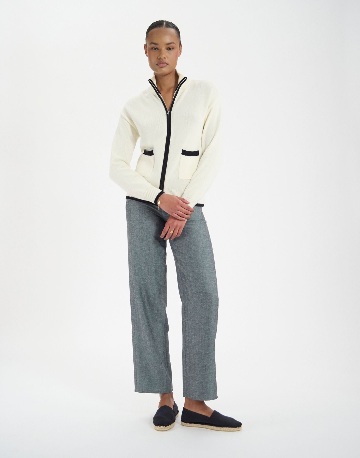 Cardigan Atticus en coton écru