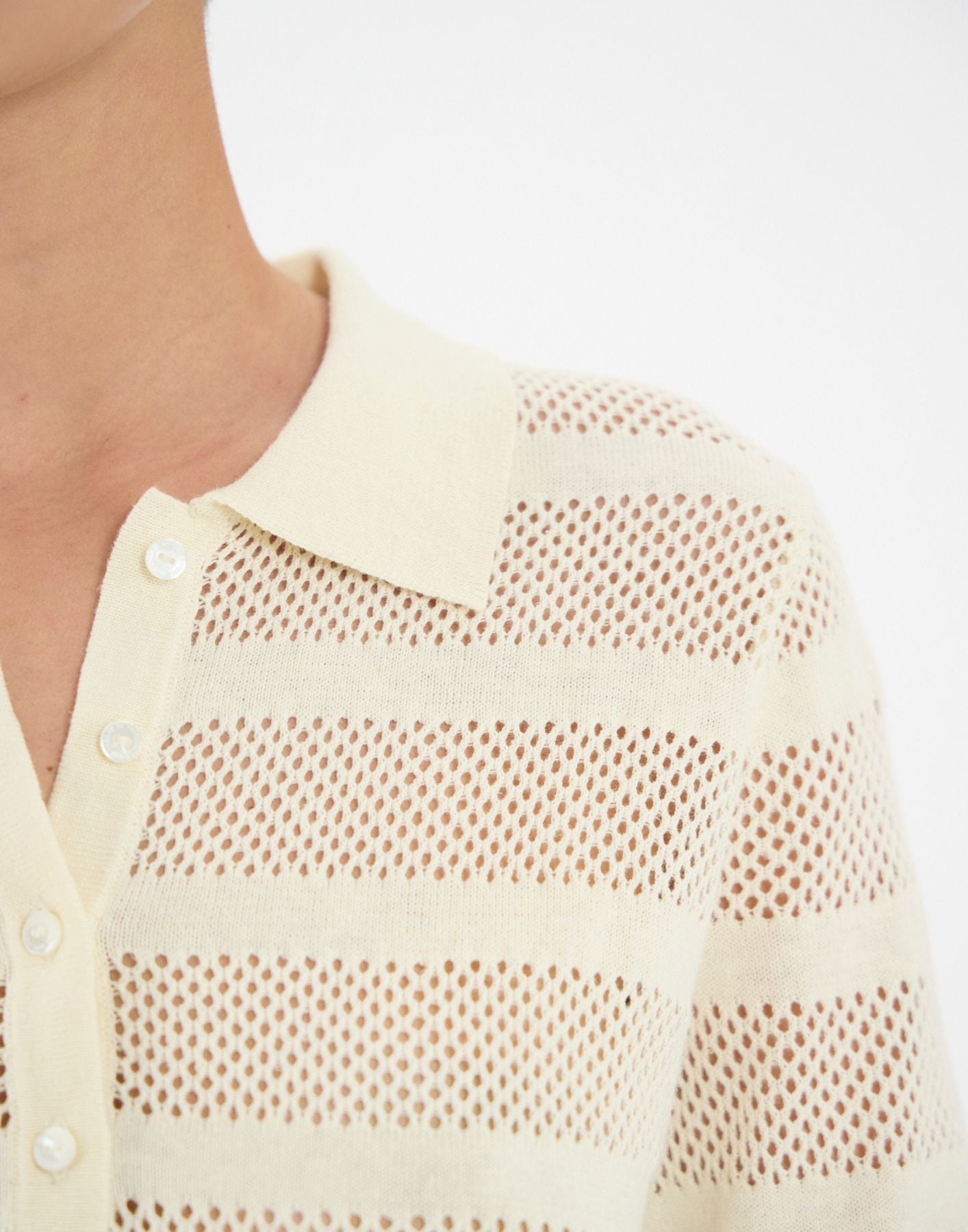 Top Simon in lino ecru