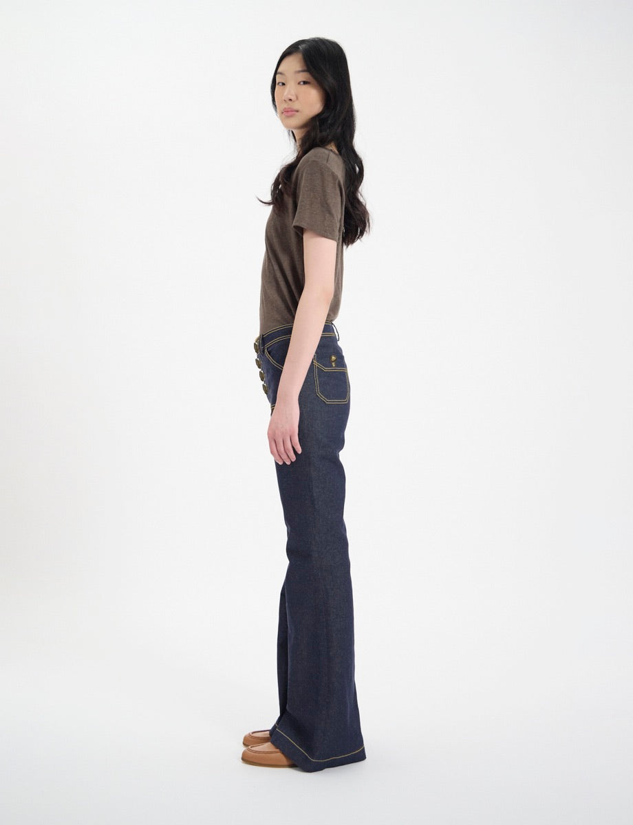 Pantalon Charlotte bleu