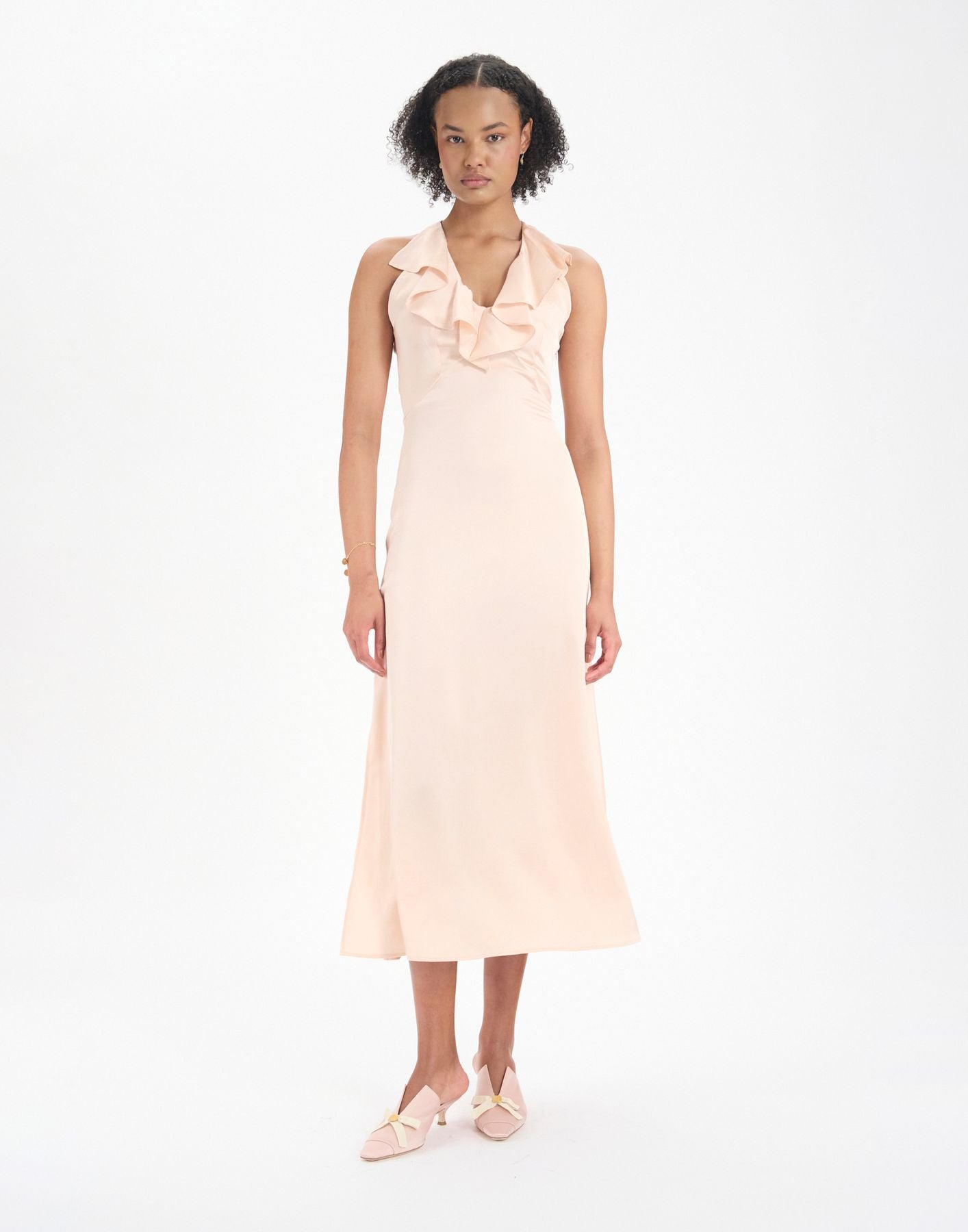 Robe Victorine rose pâle
