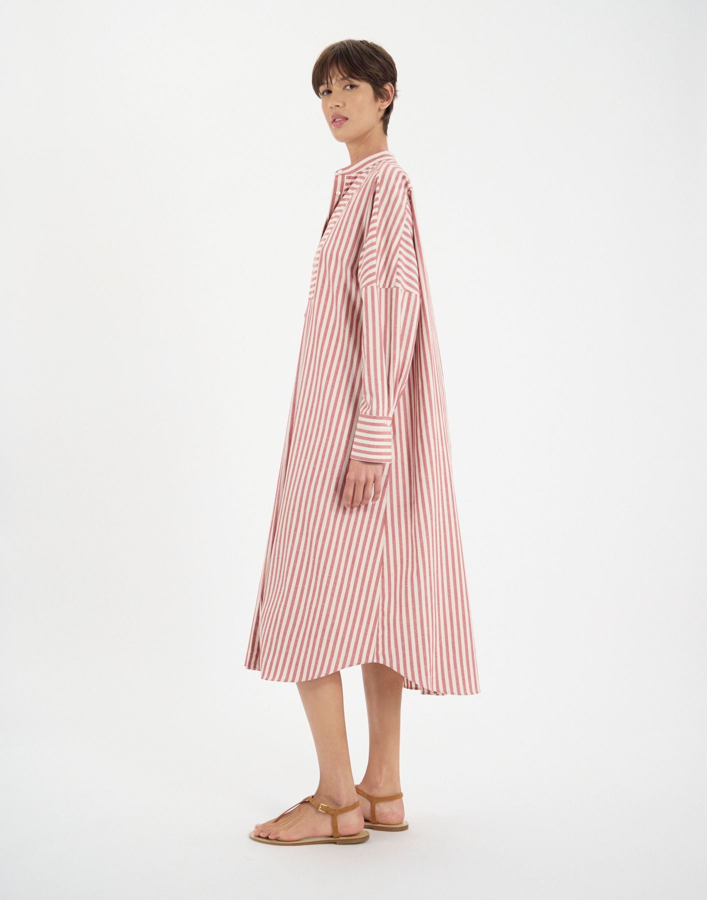 Robe Boy à rayures rouges en coton