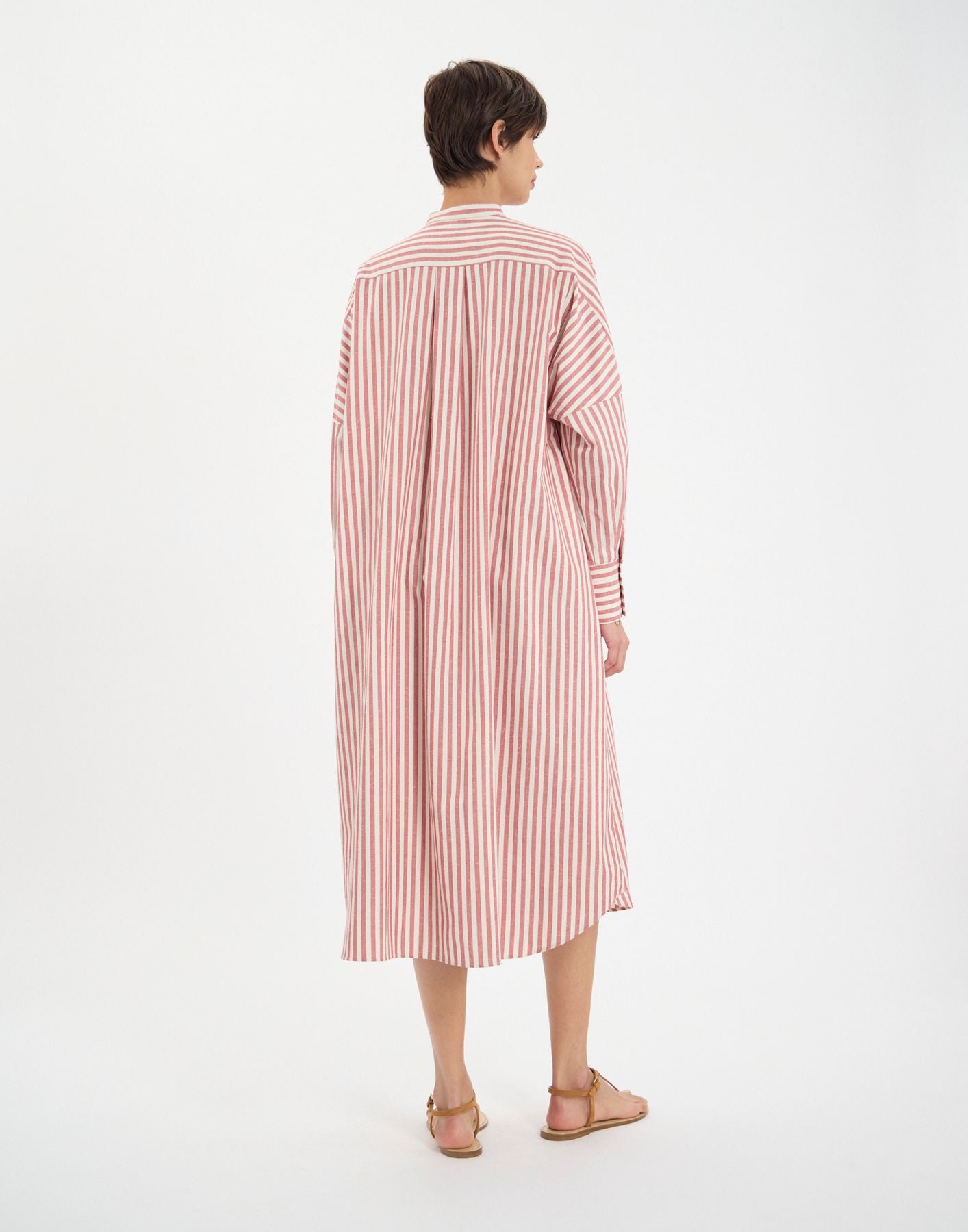 Robe Boy à rayures rouges en coton