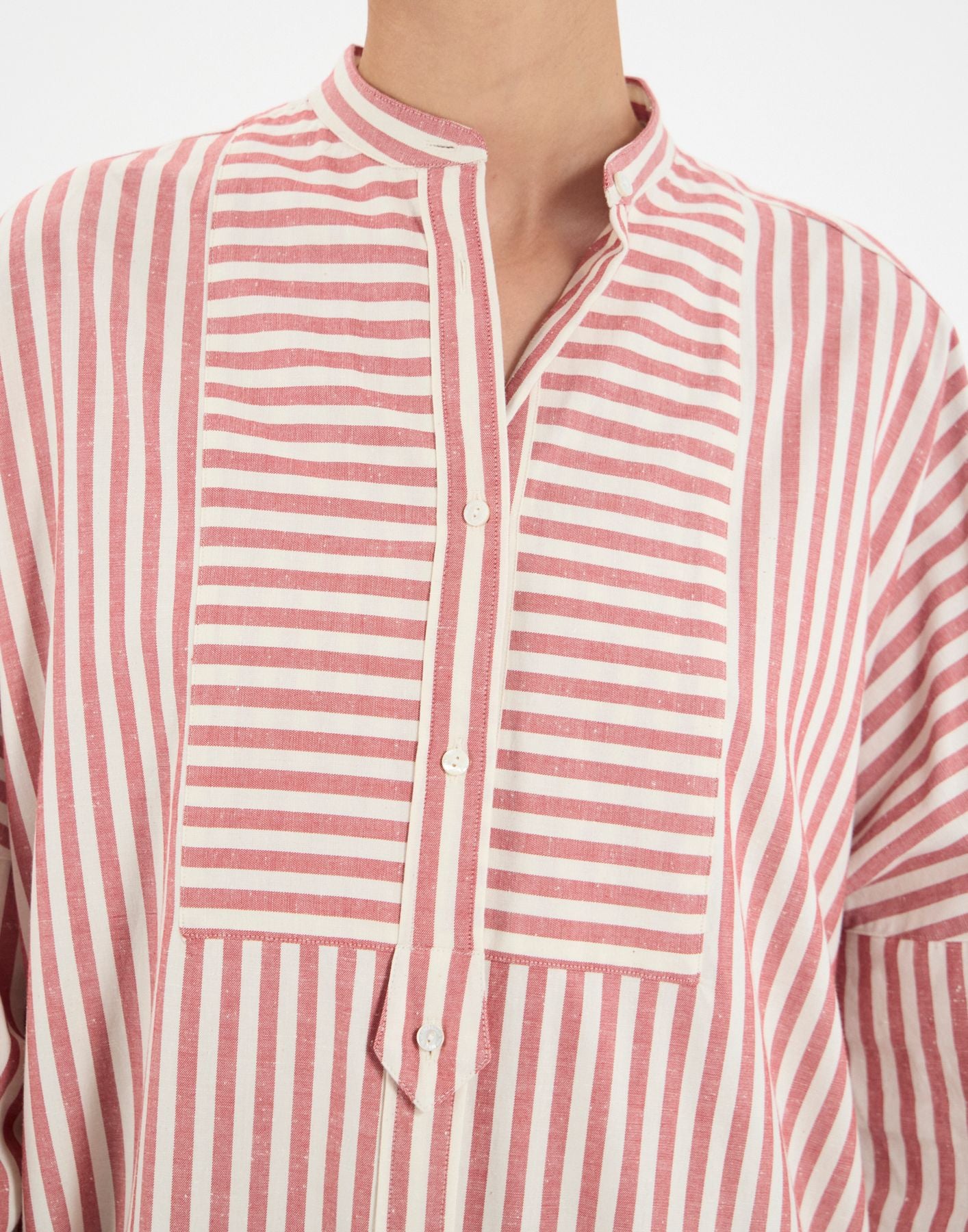 Robe Boy à rayures rouges en coton