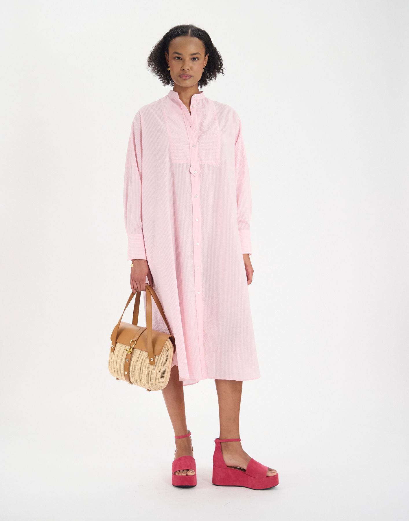 Kleid Boy aus rosa Baumwolle