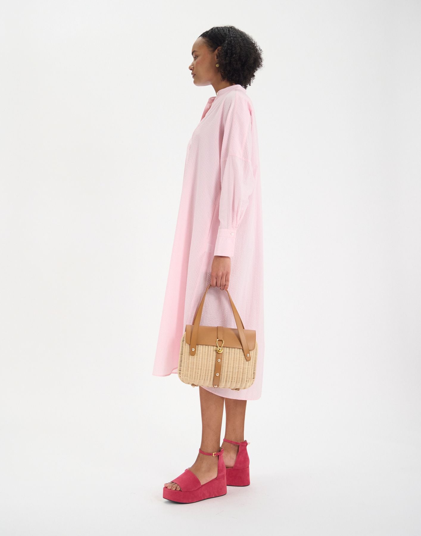 Kleid Boy aus rosa Baumwolle