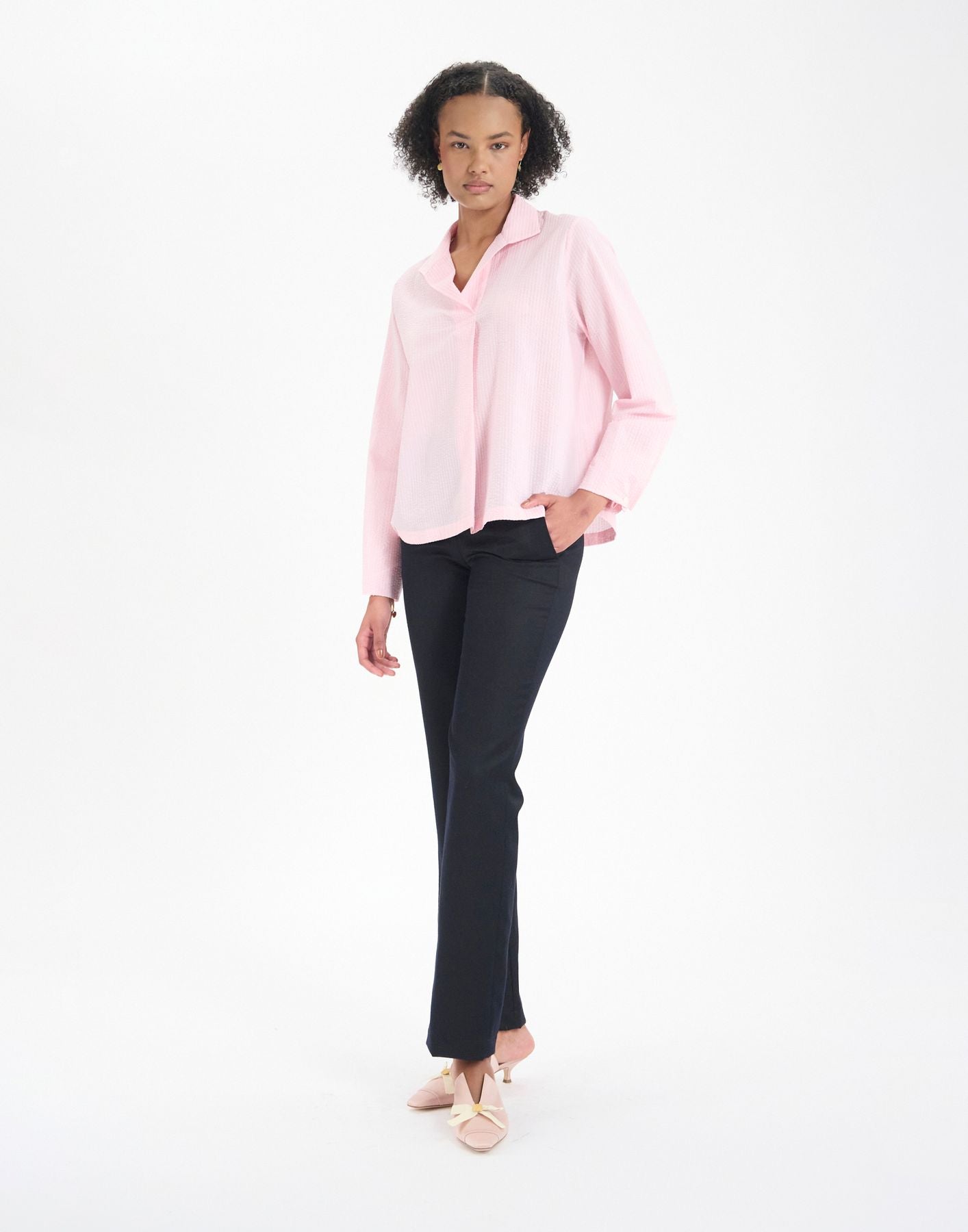 Noa-Top aus rosa Baumwolle