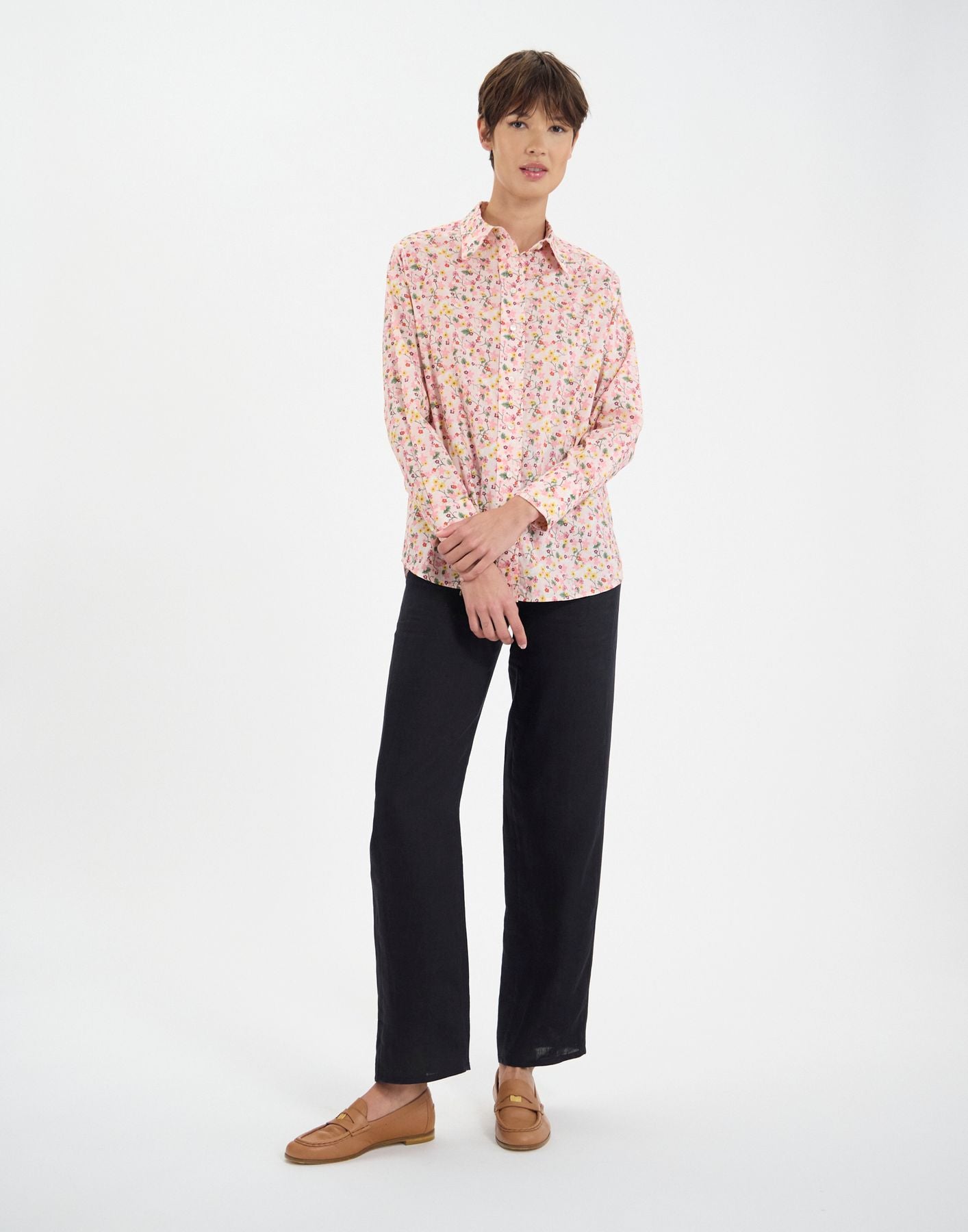 Camicia in cotone floreale Maureen