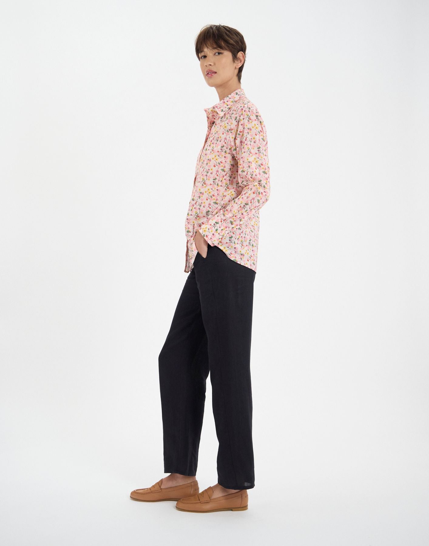Camicia in cotone floreale Maureen