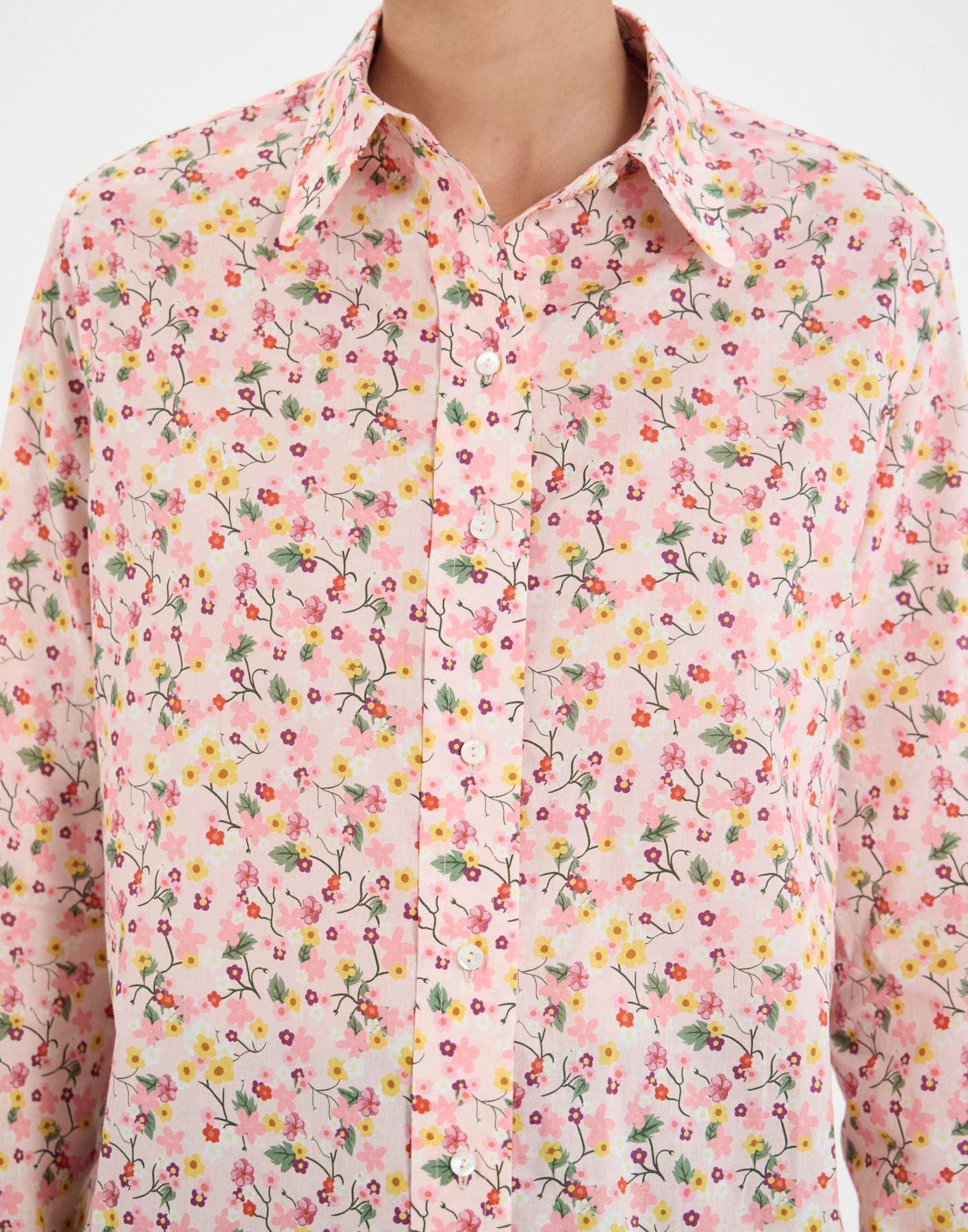 Camicia in cotone floreale Maureen