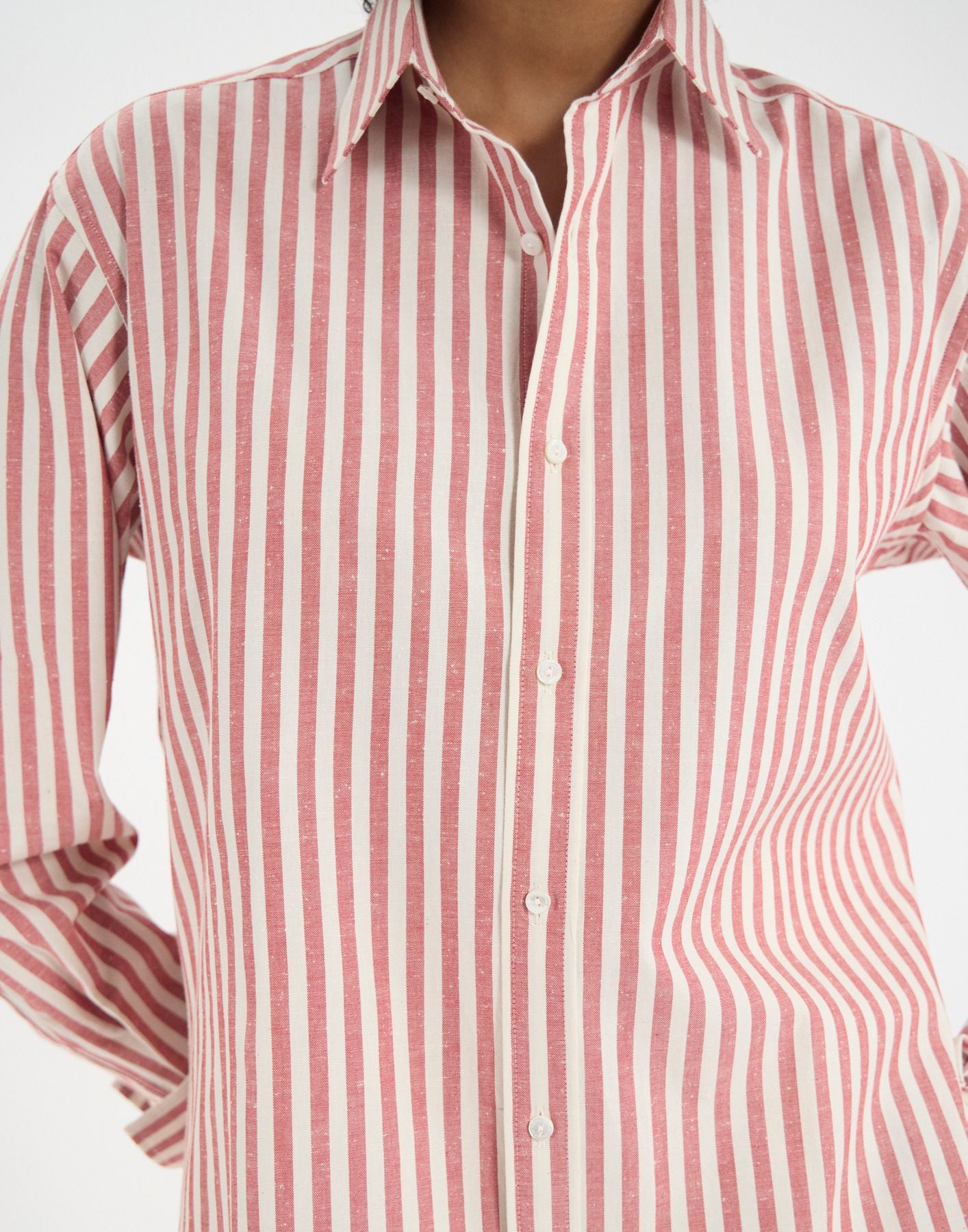 Chemise Nova en coton rouge