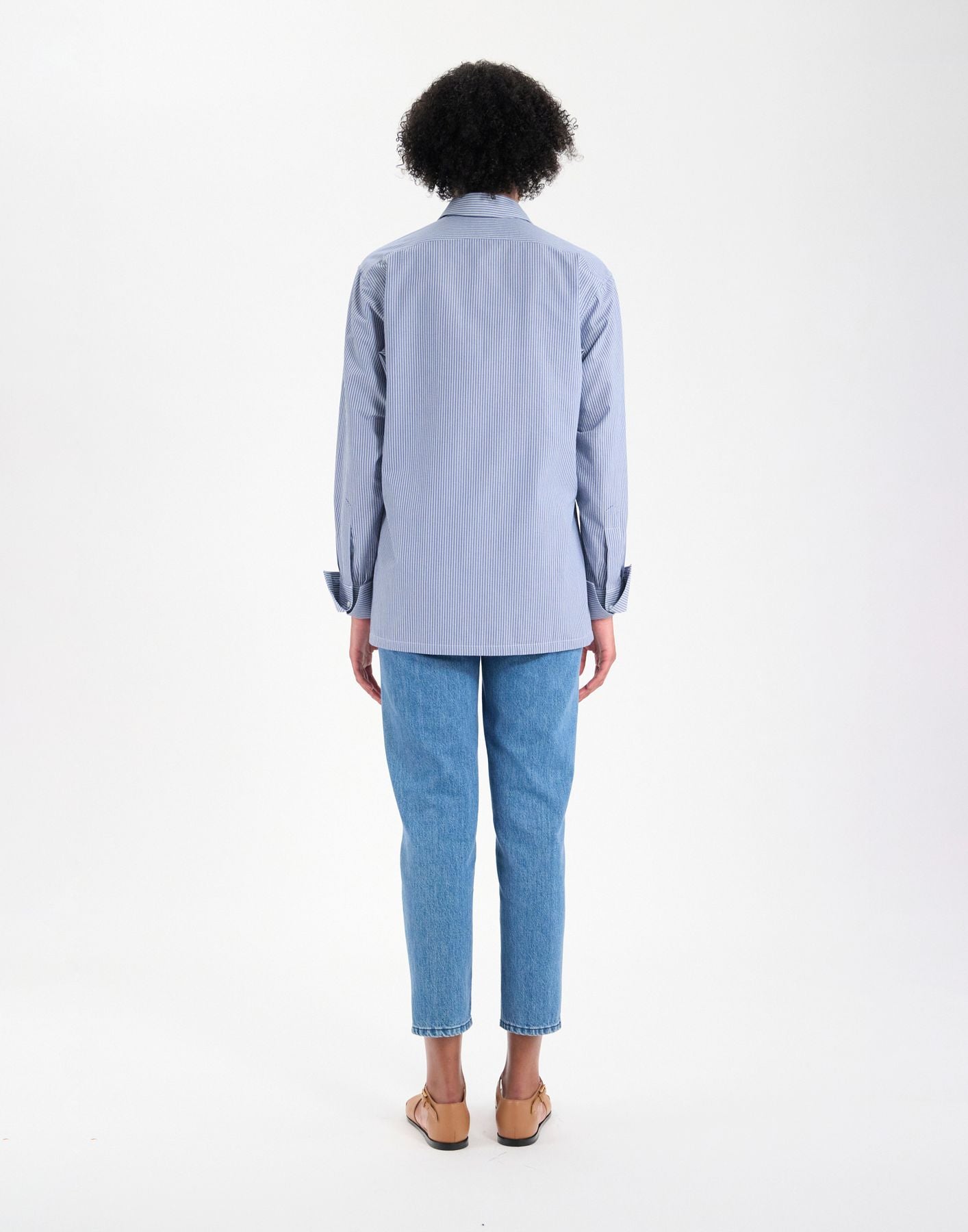 Chemise Nova en coton bleue