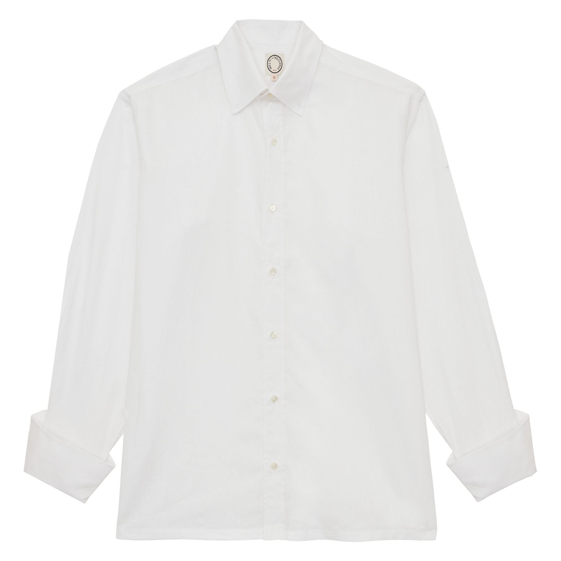 Camicia Nova in misto lino bianco