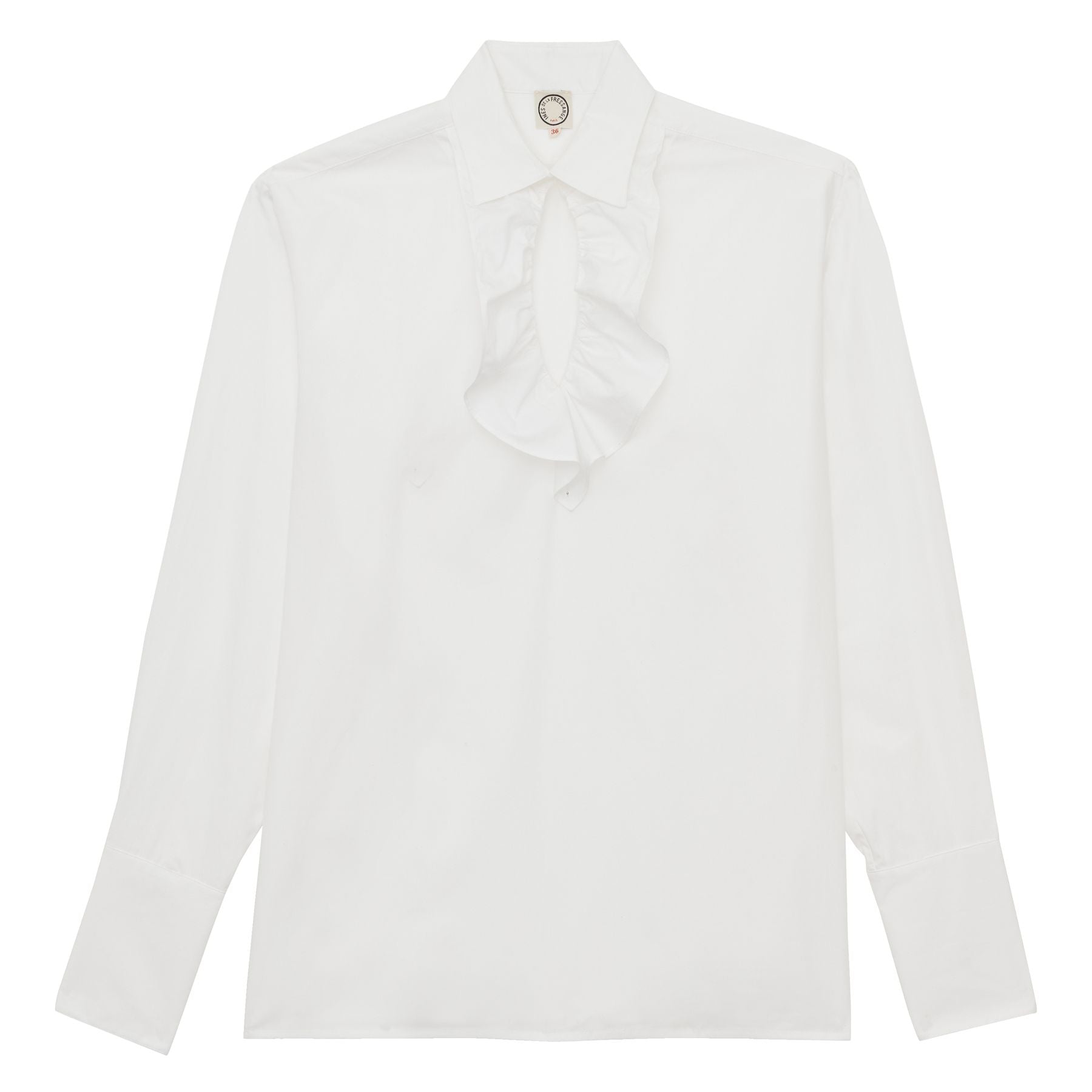 Ortiz camisa blanca de algodón