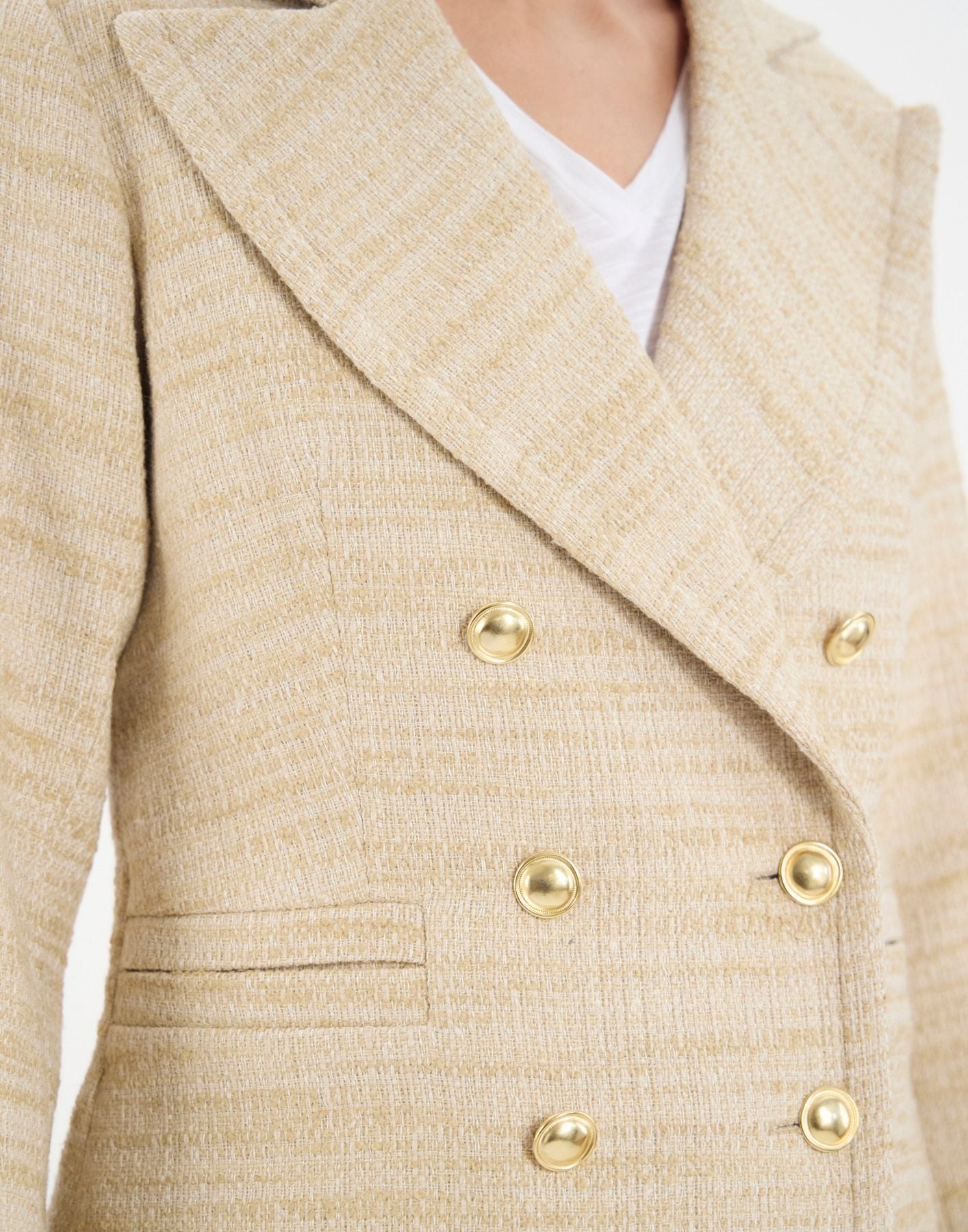 Veste Bart en coton mélangé sable