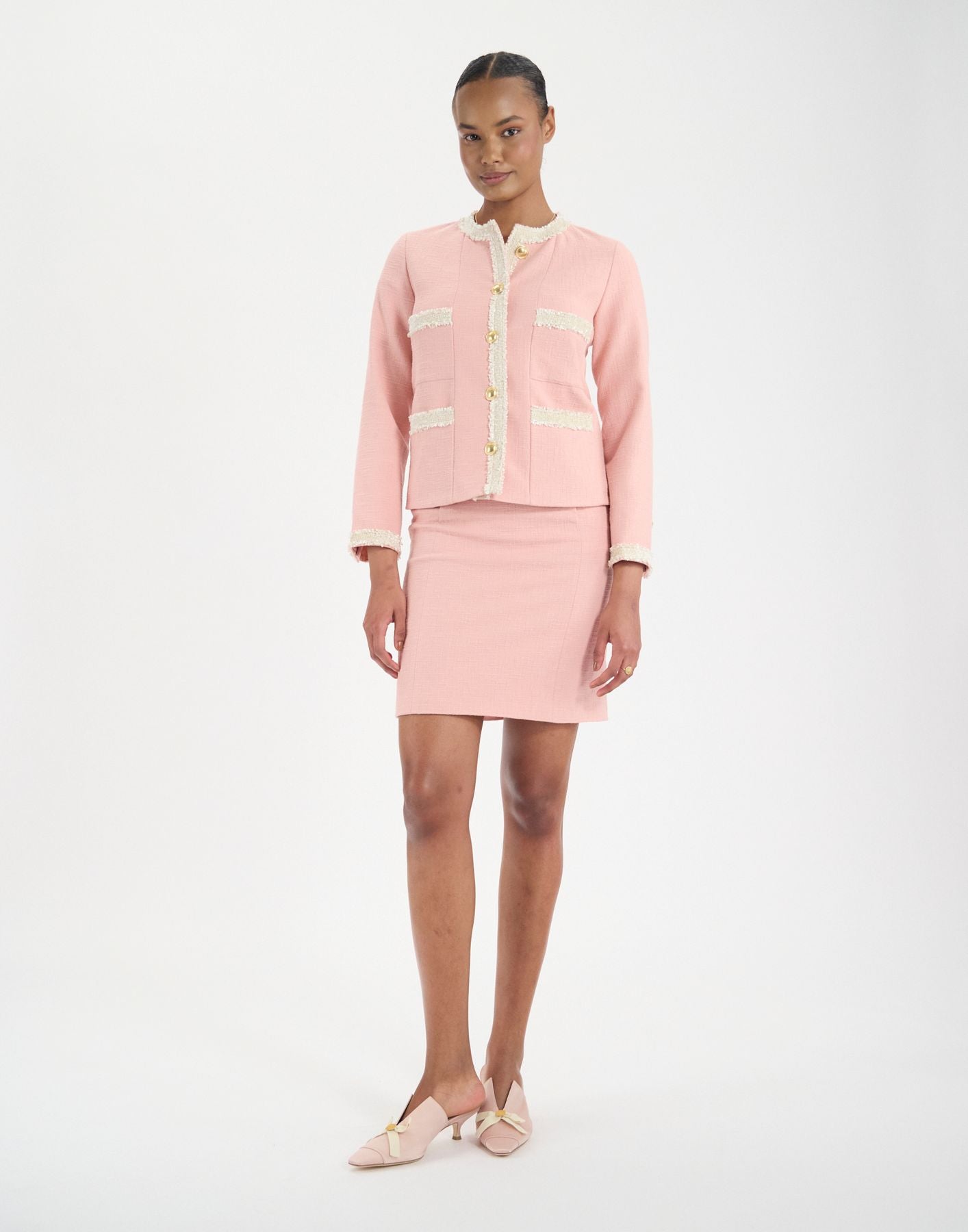 Veste Adelaïde en coton rose
