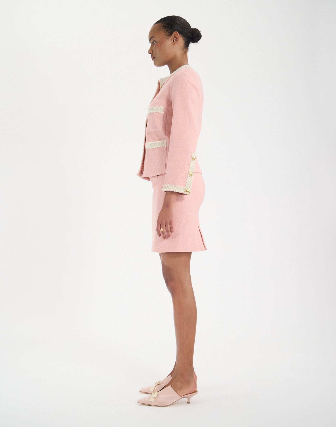 Veste Adelaïde en coton rose
