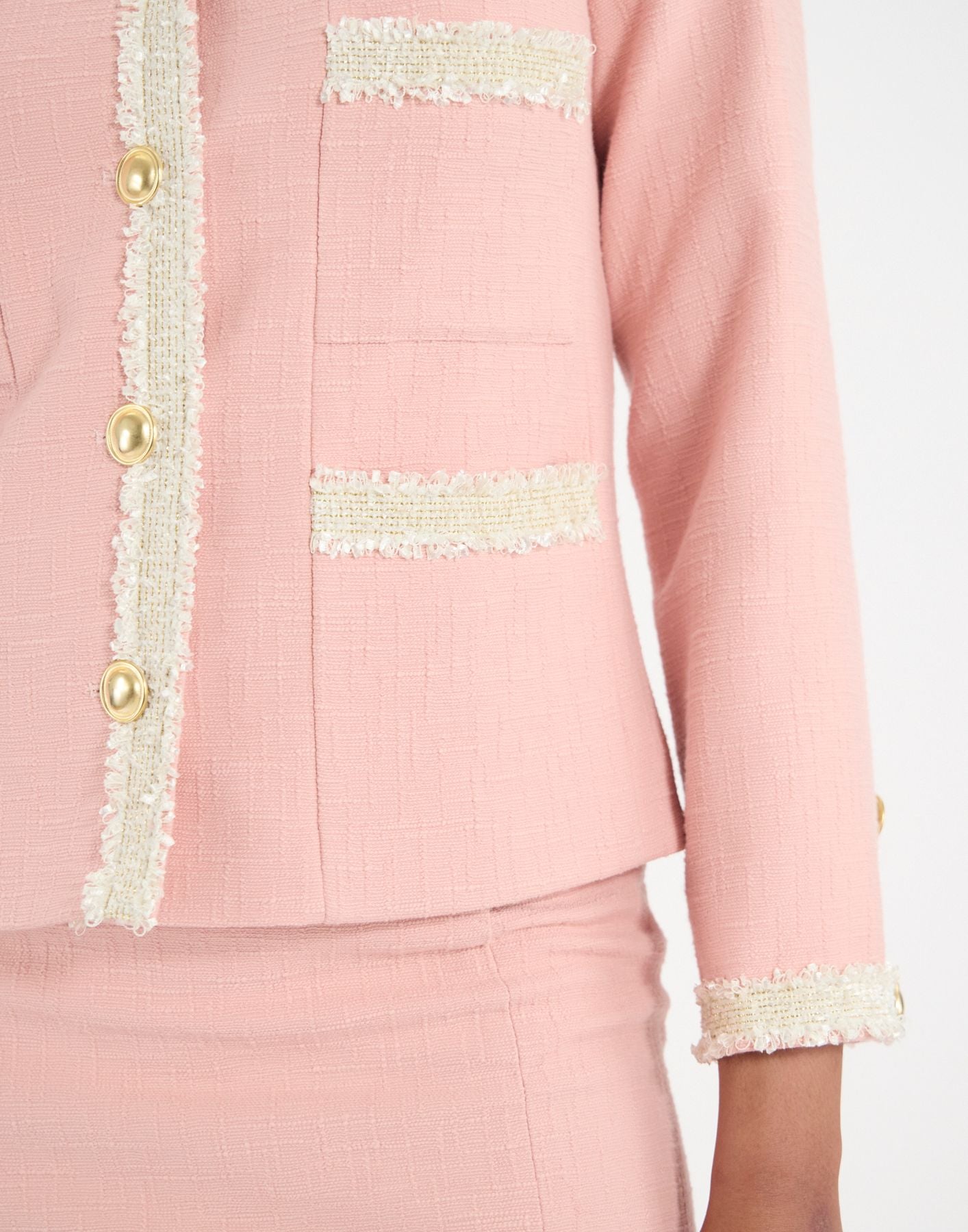 Veste Adelaïde en coton rose
