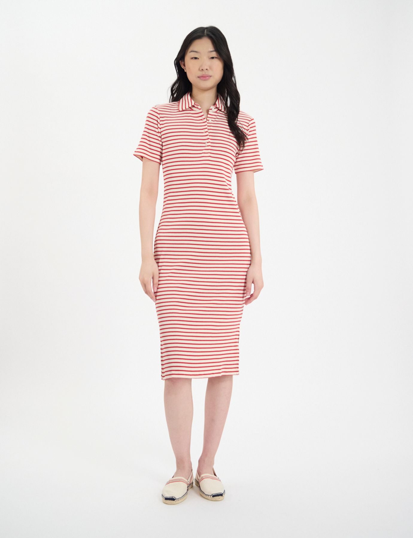 Robe Romane en coton Bio rouge