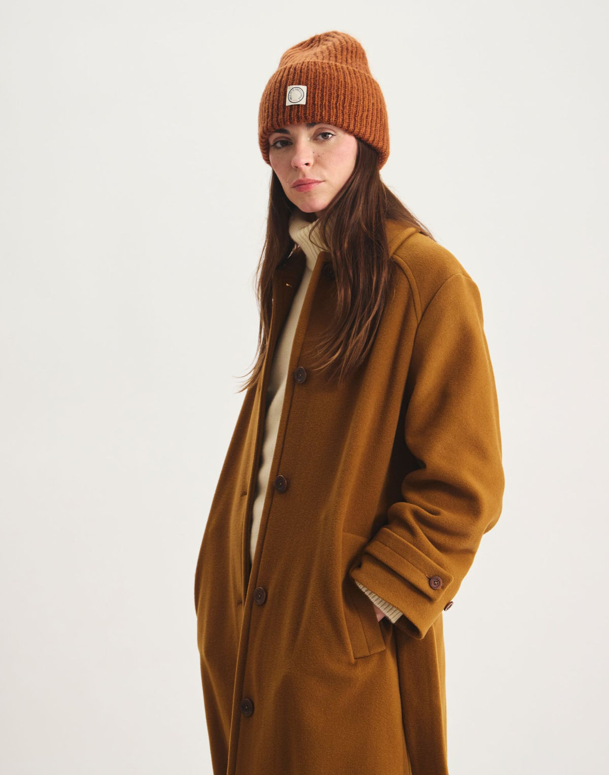 Bonnet Pernette marron