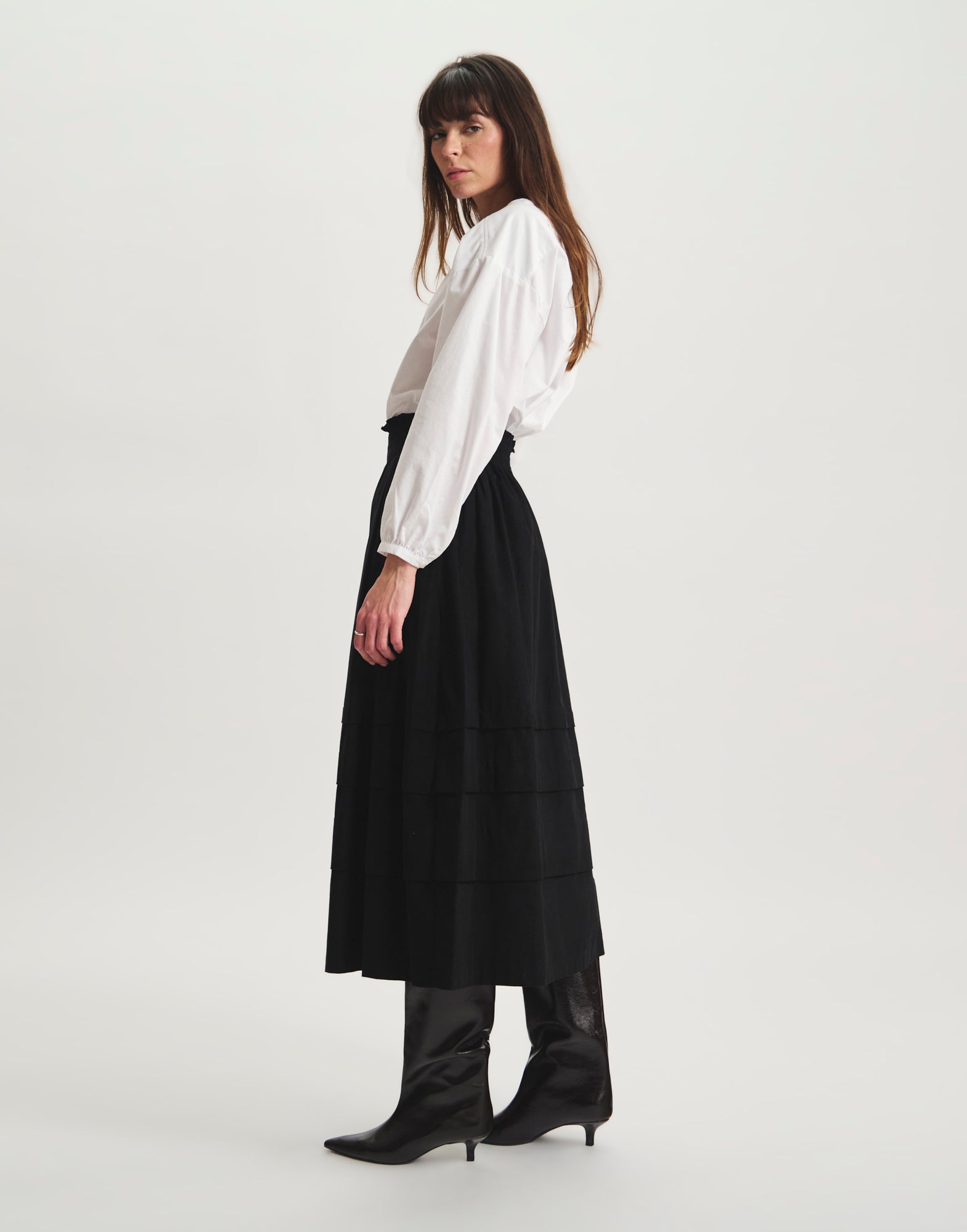 Héloïse long skirt in cotton