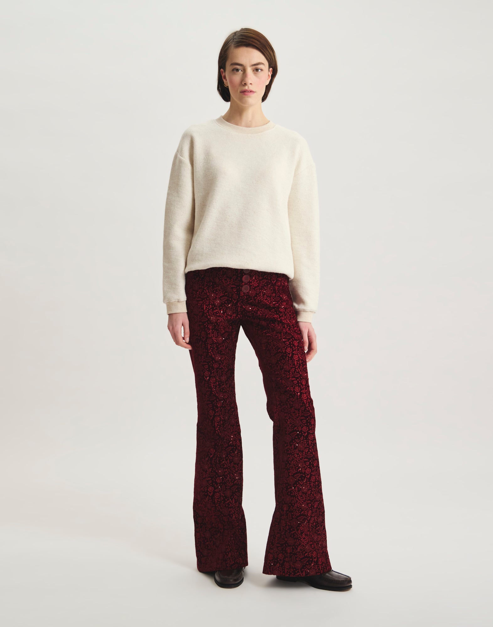 Pantalon Charlotte brodé