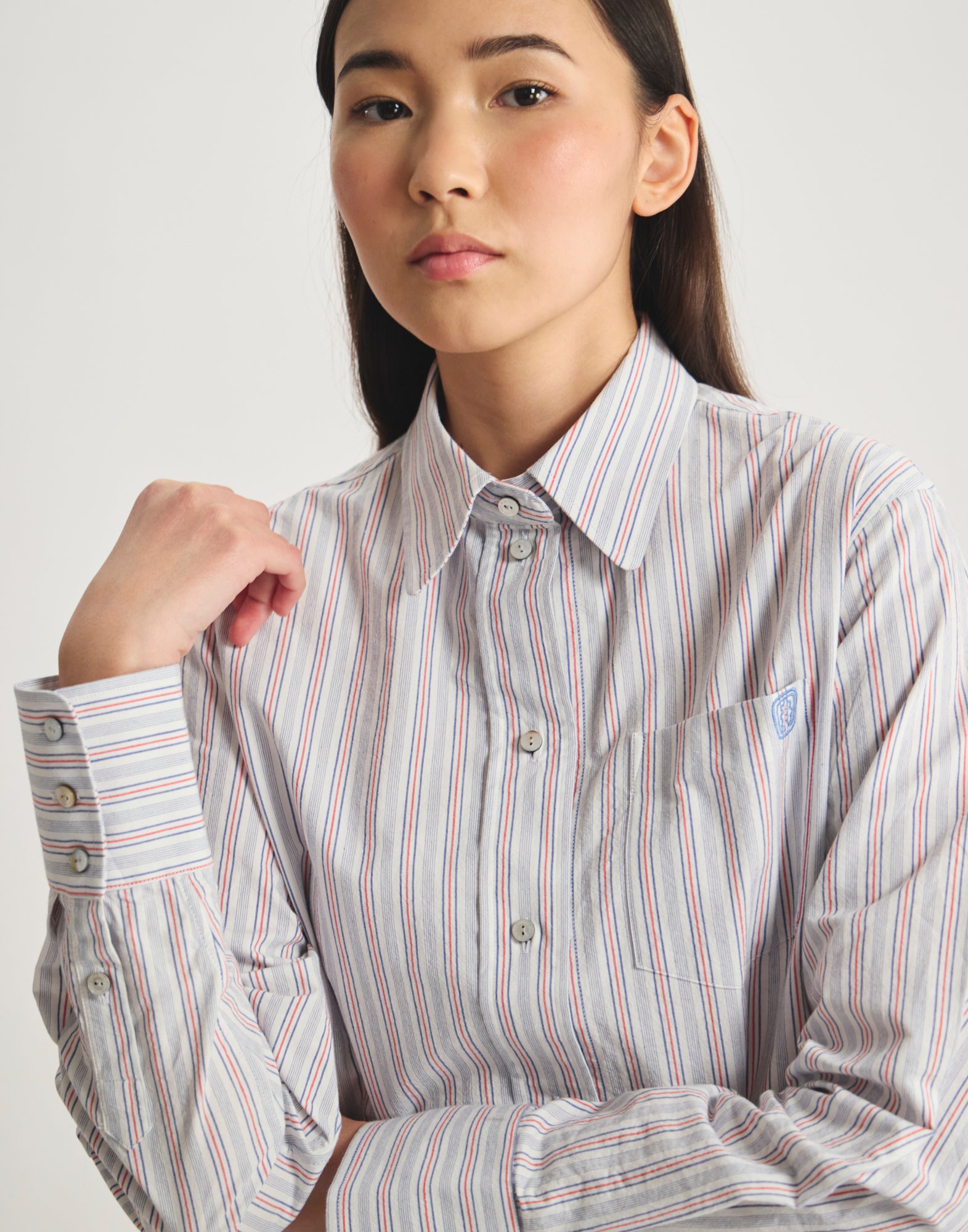 Camicia a righe in cotone Maureen