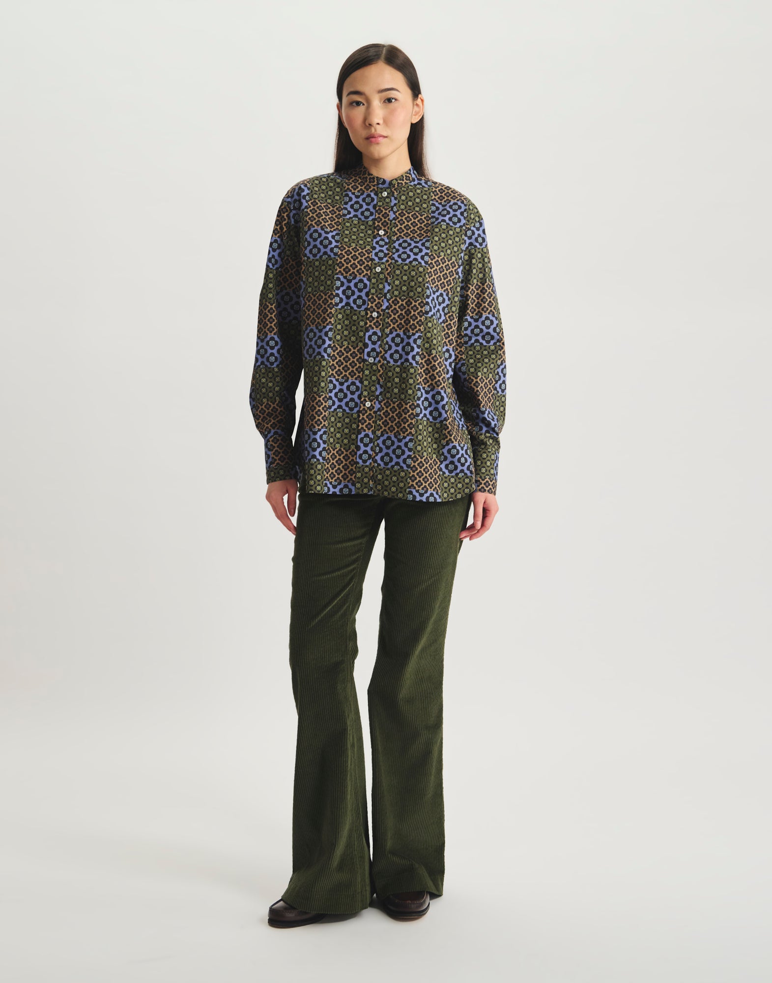 Camicia in cotone floreale Ollie