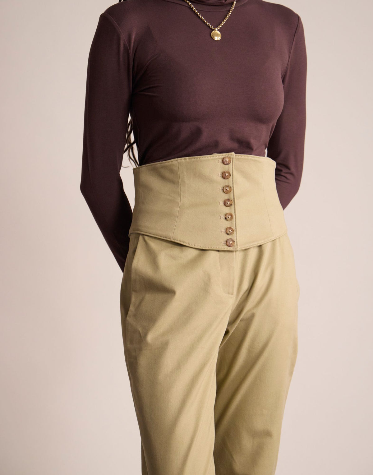 Gürtel „Sylla“ in Beige