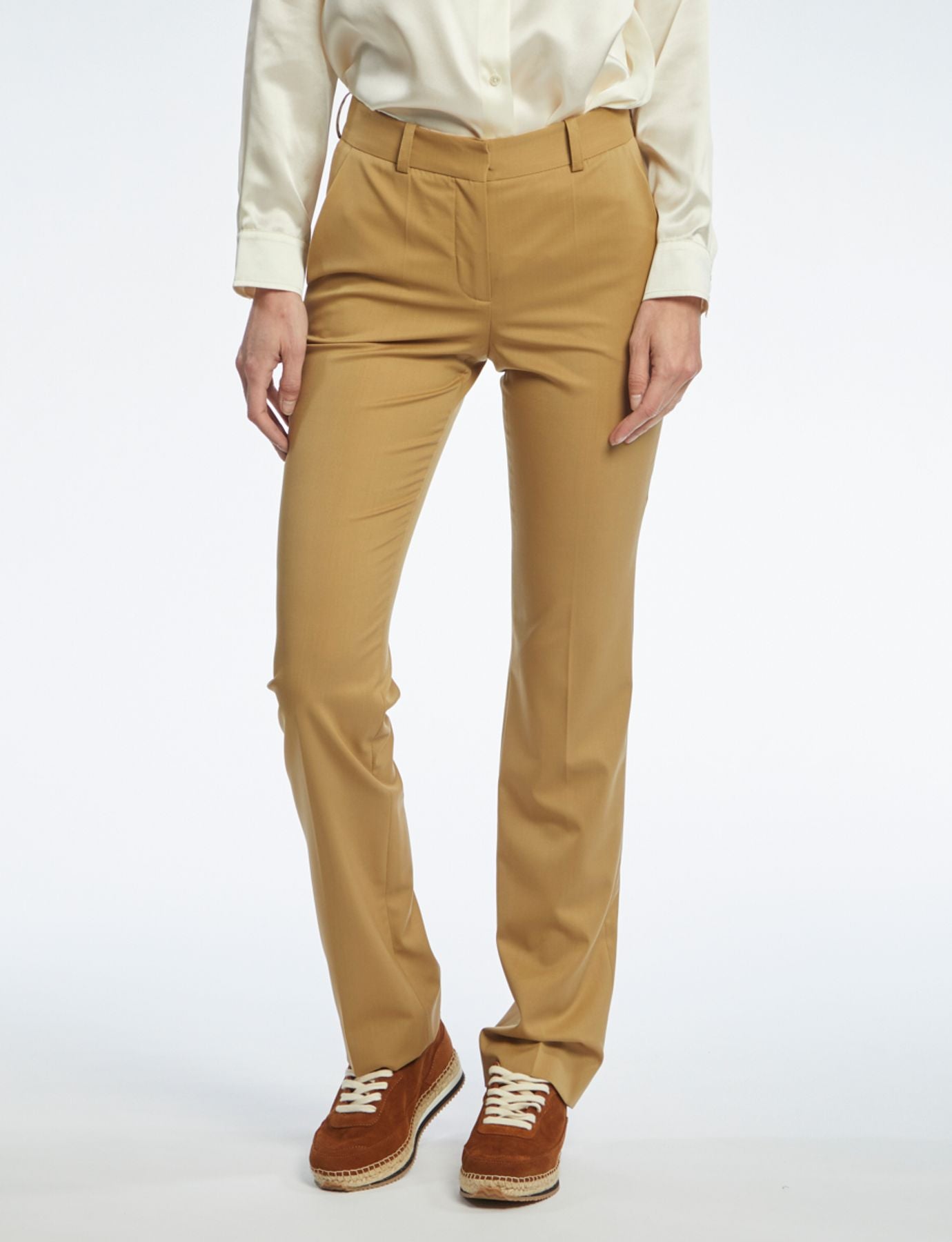 Anatole camel trousers