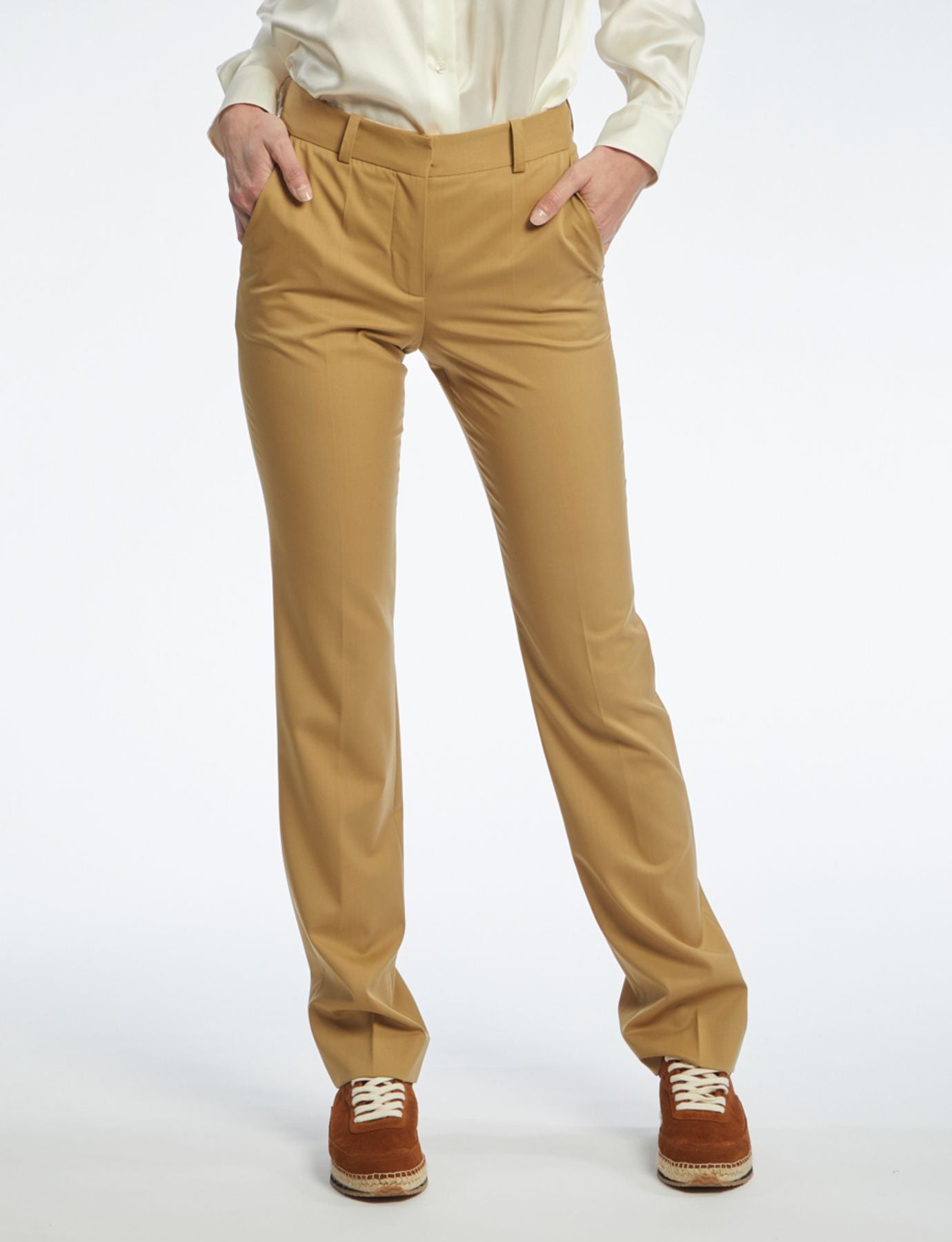 Anatole camel trousers