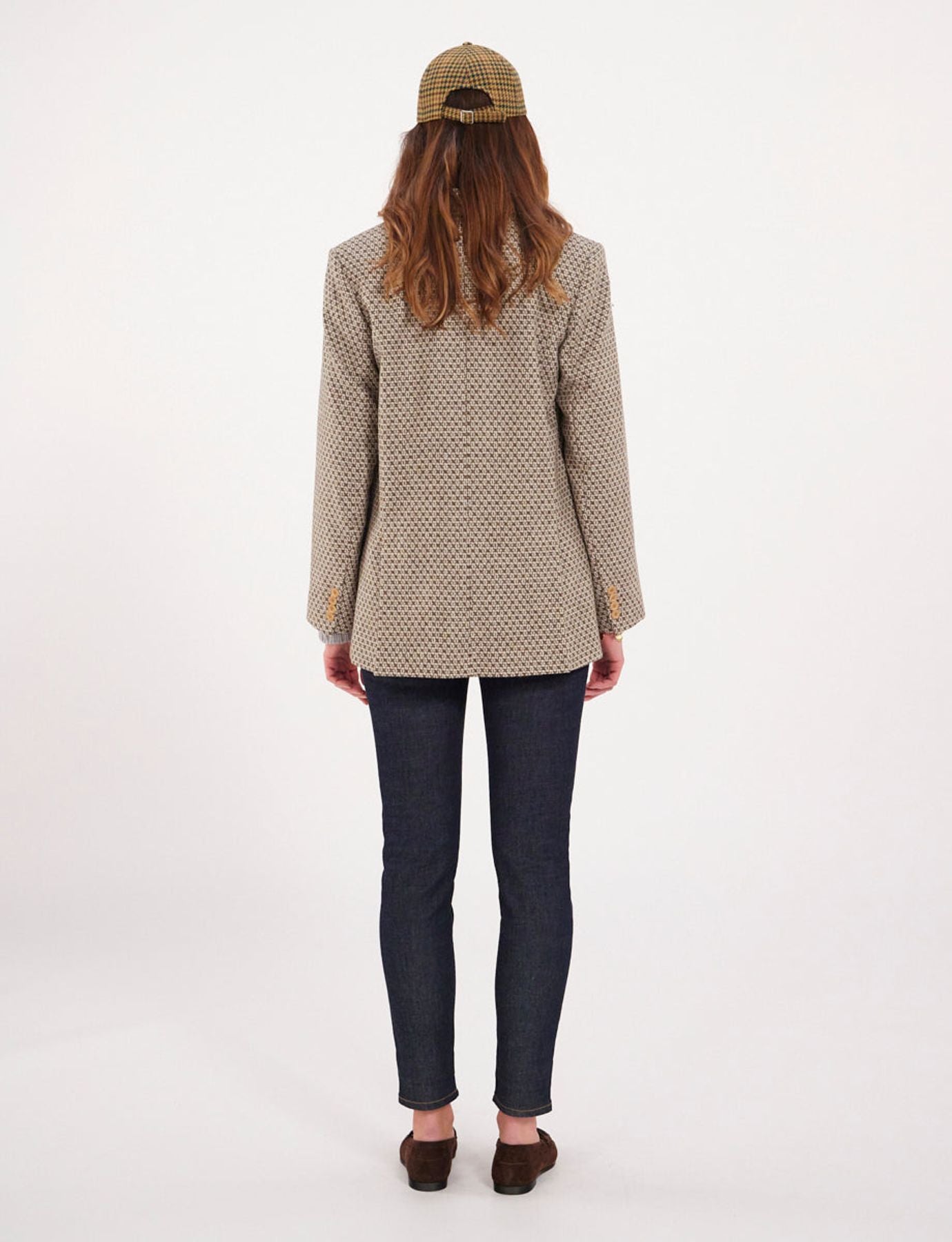 Bruna brown/ecru wool jacket