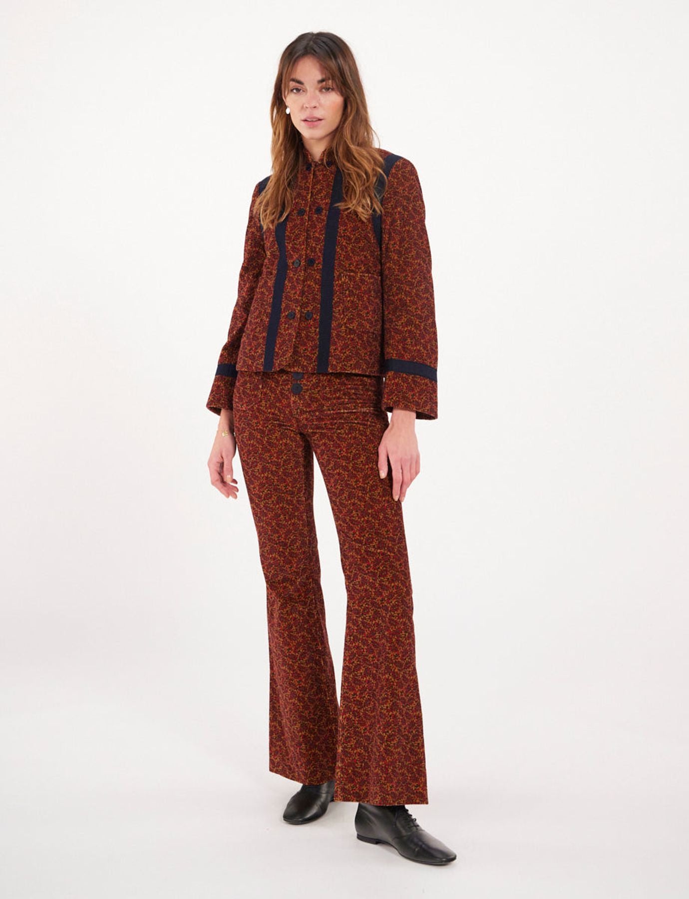 Veste Phoebe imprimé rouille