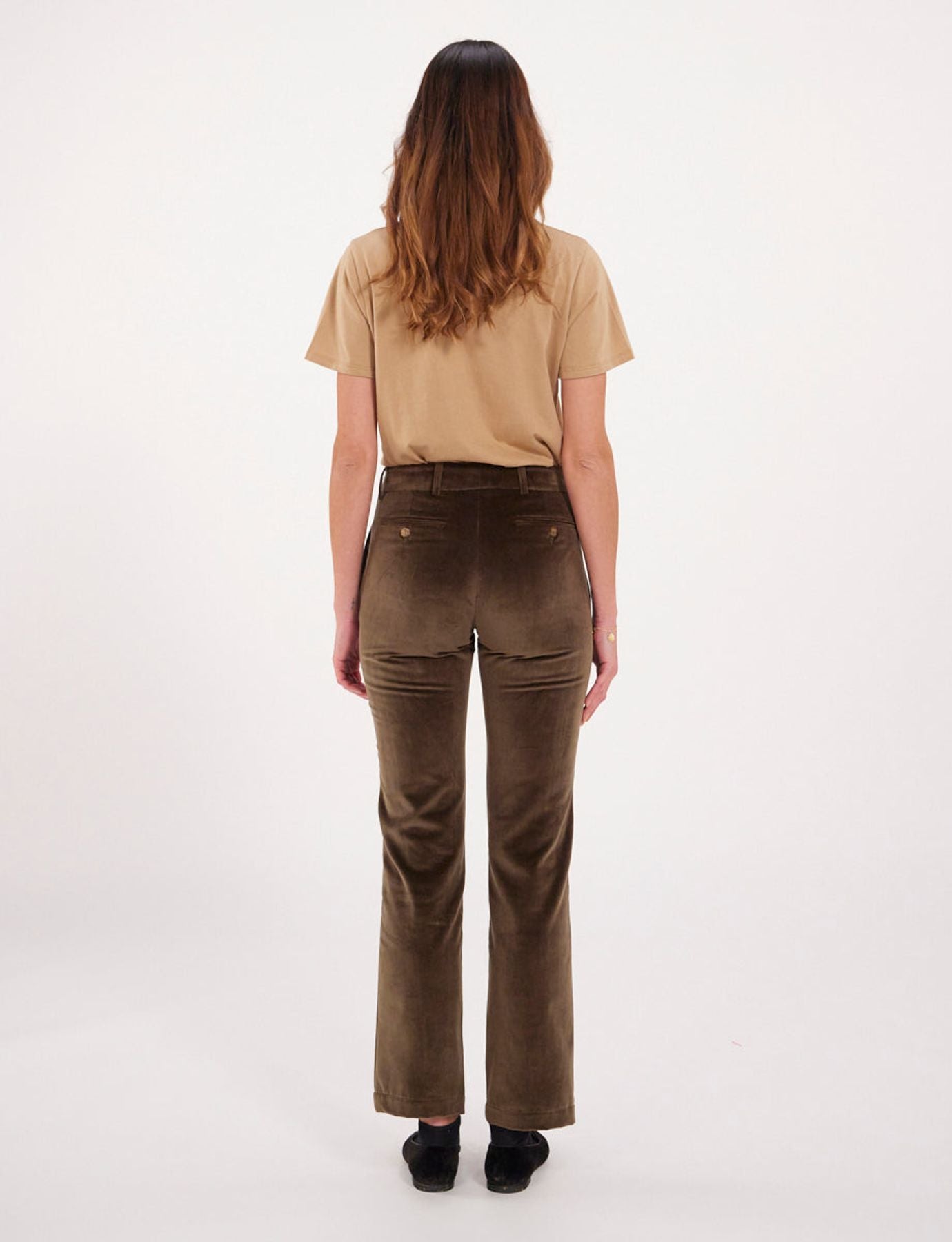 Francisco dark khaki corduroy trousers