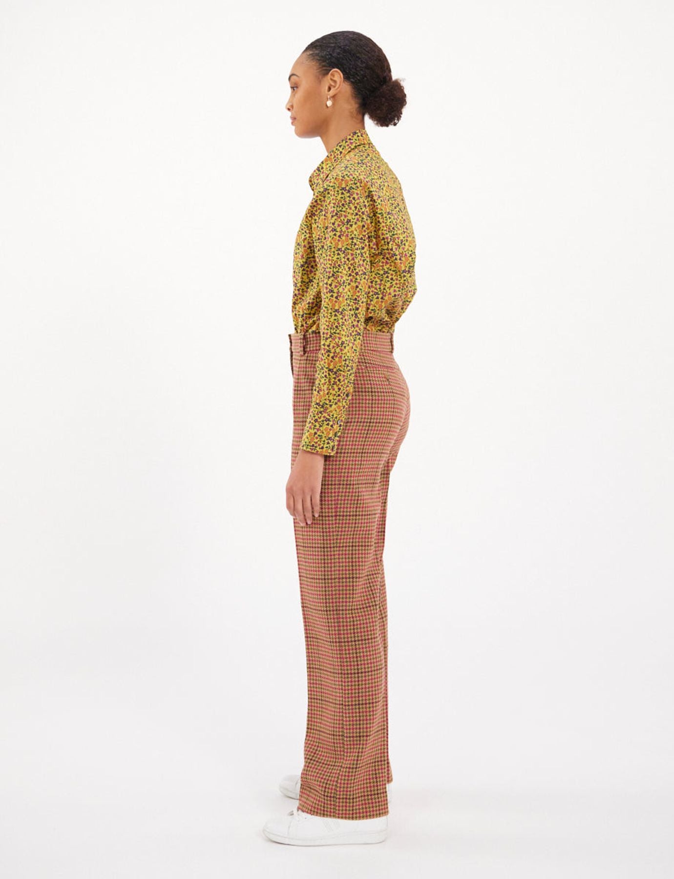 Hector houndstooth trousers wool