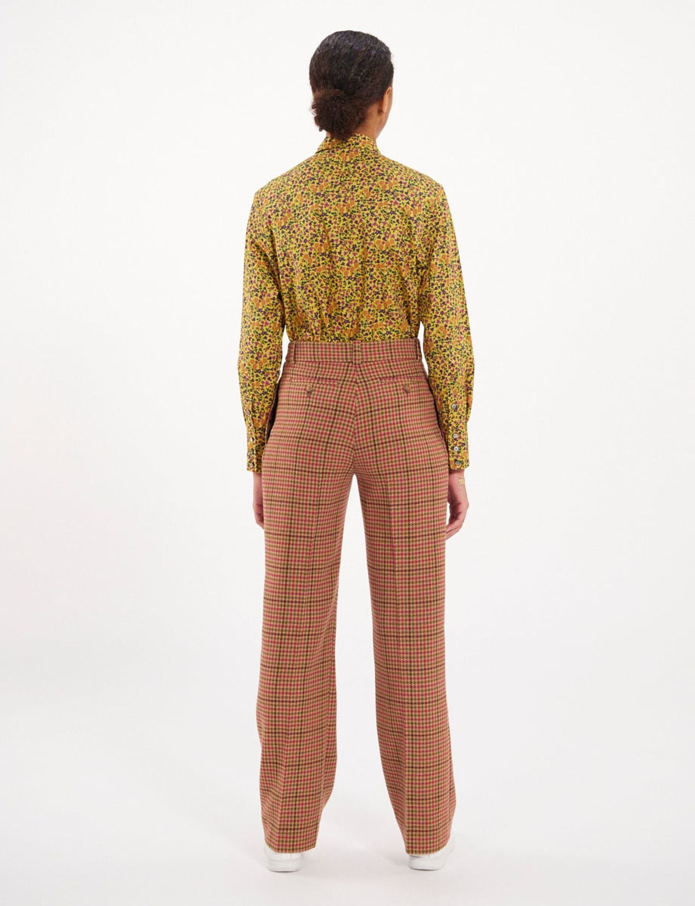 Hector houndstooth trousers wool