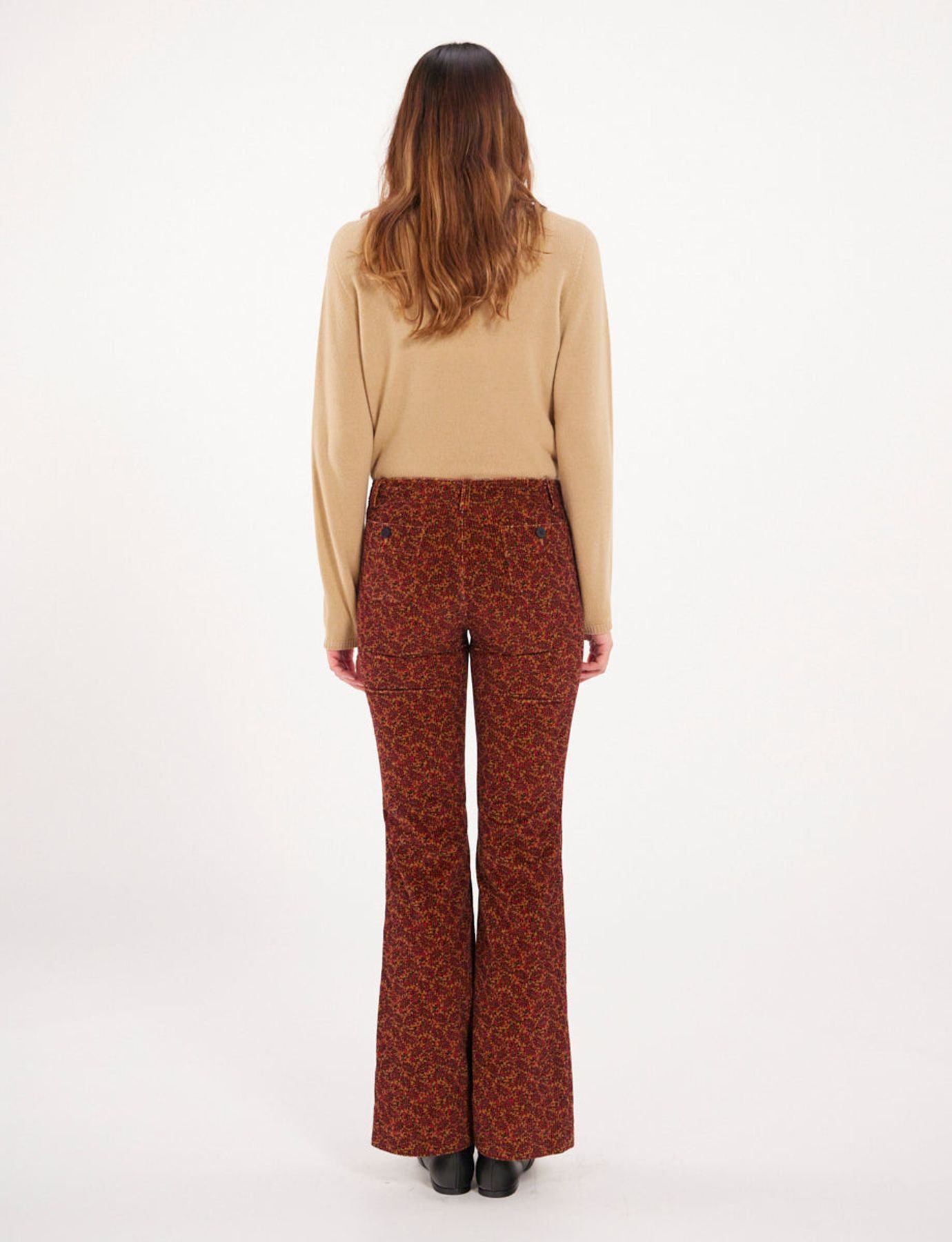 Charlotte rust print trousers